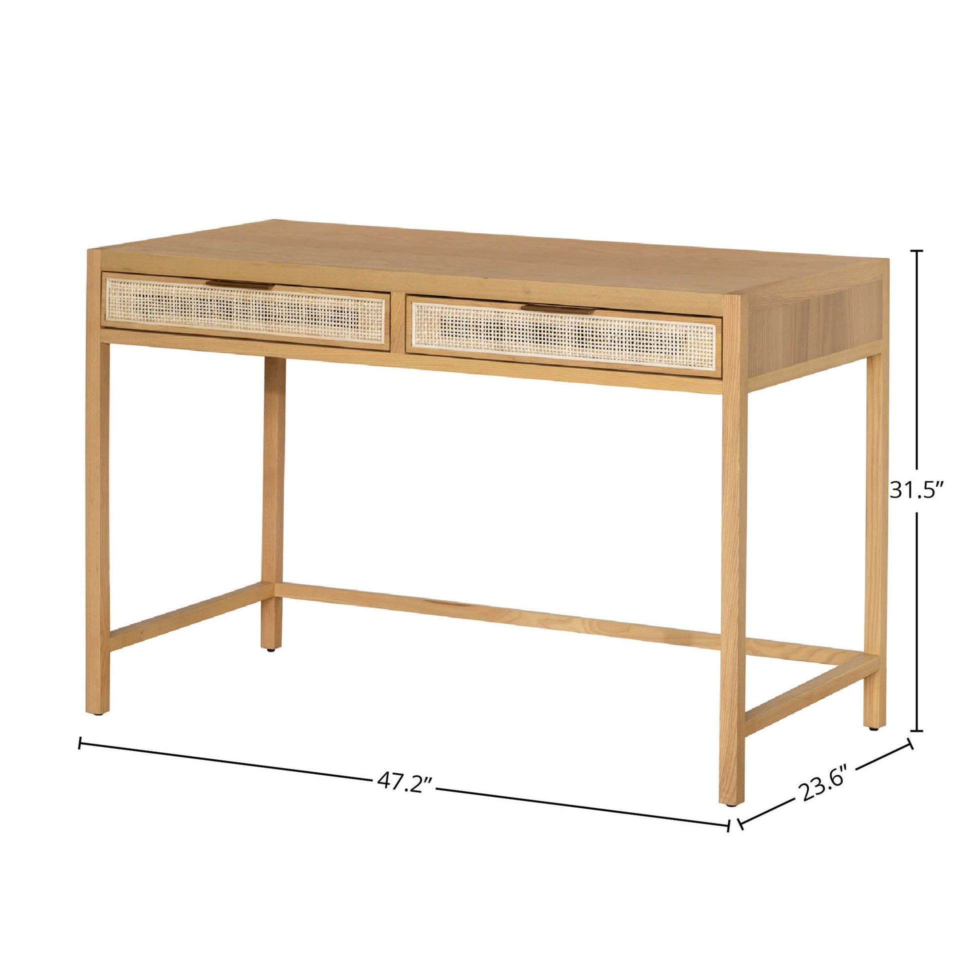 Rattan Desk - Natural - Central Designs