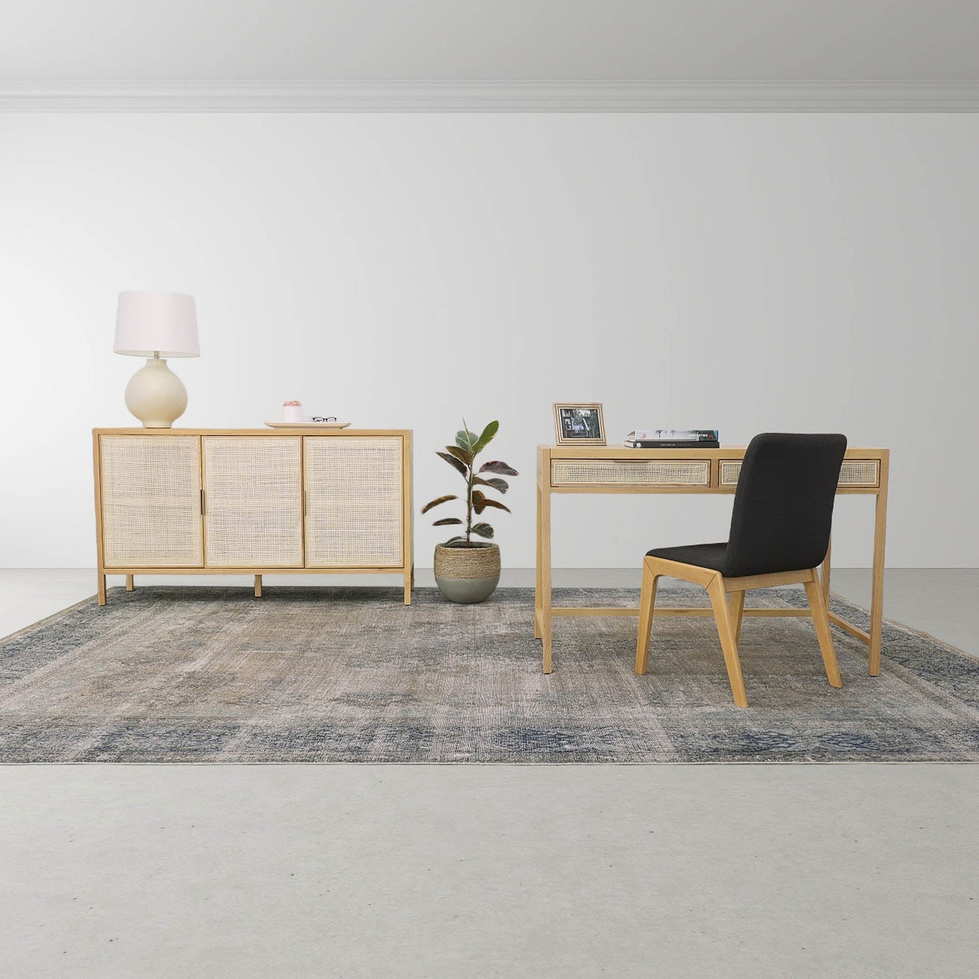 Rattan Desk - Natural - Central Designs