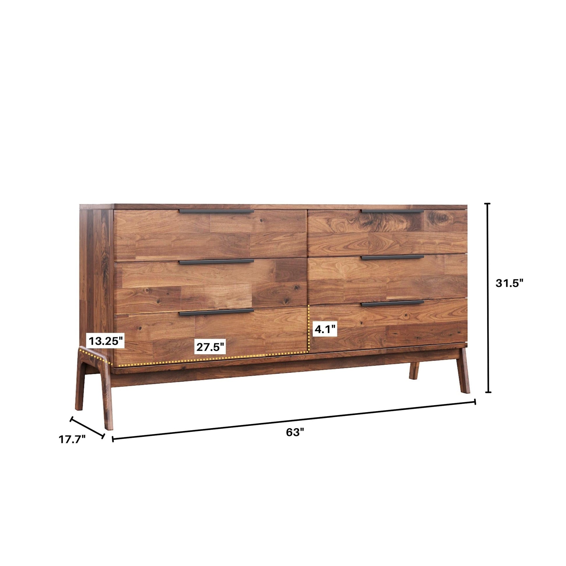 Remix 6 Drawer Dresser - Central Designs