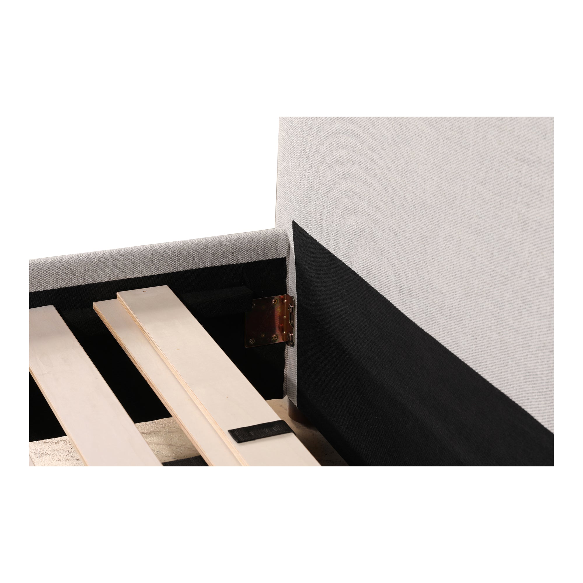 Luzon Queen Bed Light Grey