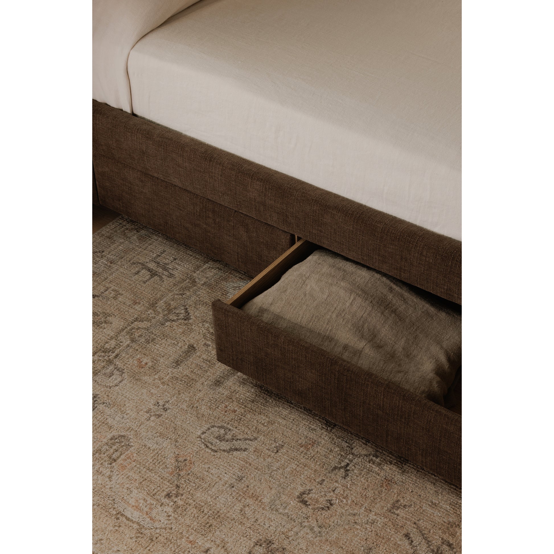 Sophia Queen Storage Bed Brown - Central Designs