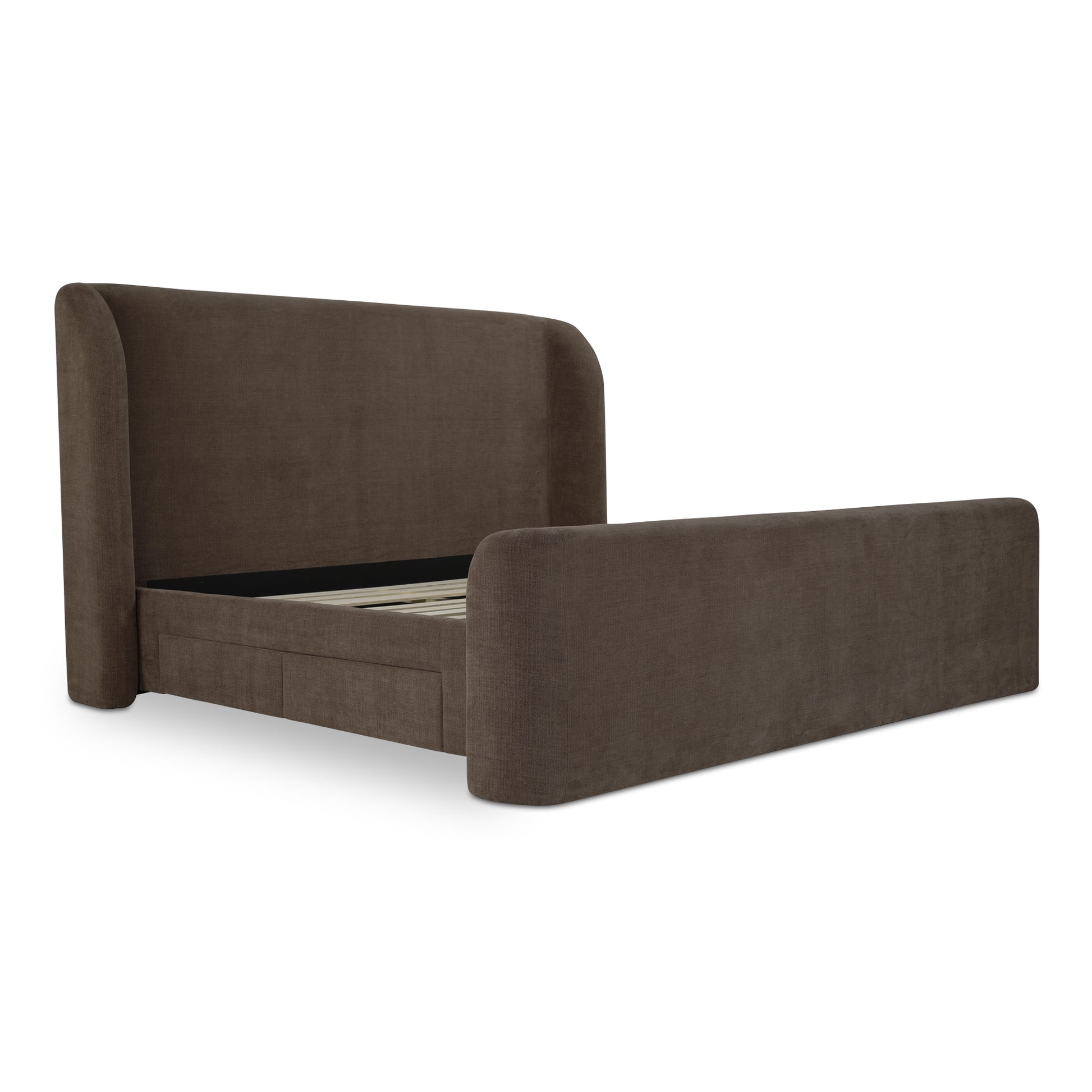 Sophia Queen Storage Bed Brown - Central Designs