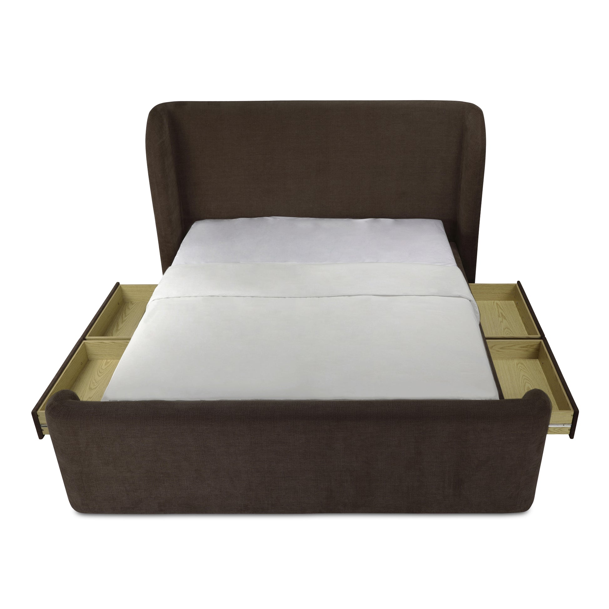 Sophia Queen Storage Bed Brown - Central Designs