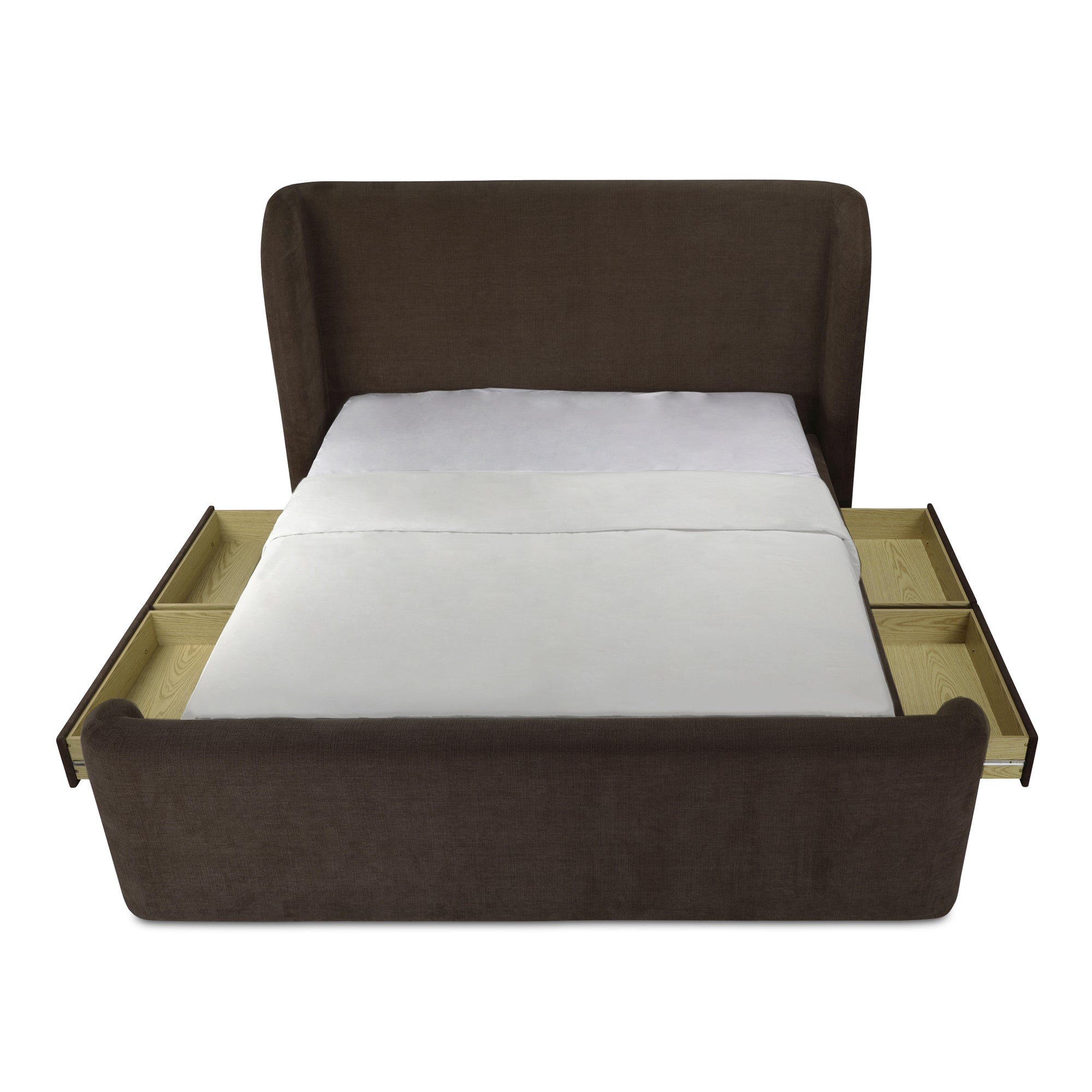 Sophia Queen Storage Bed Brown - Central Designs