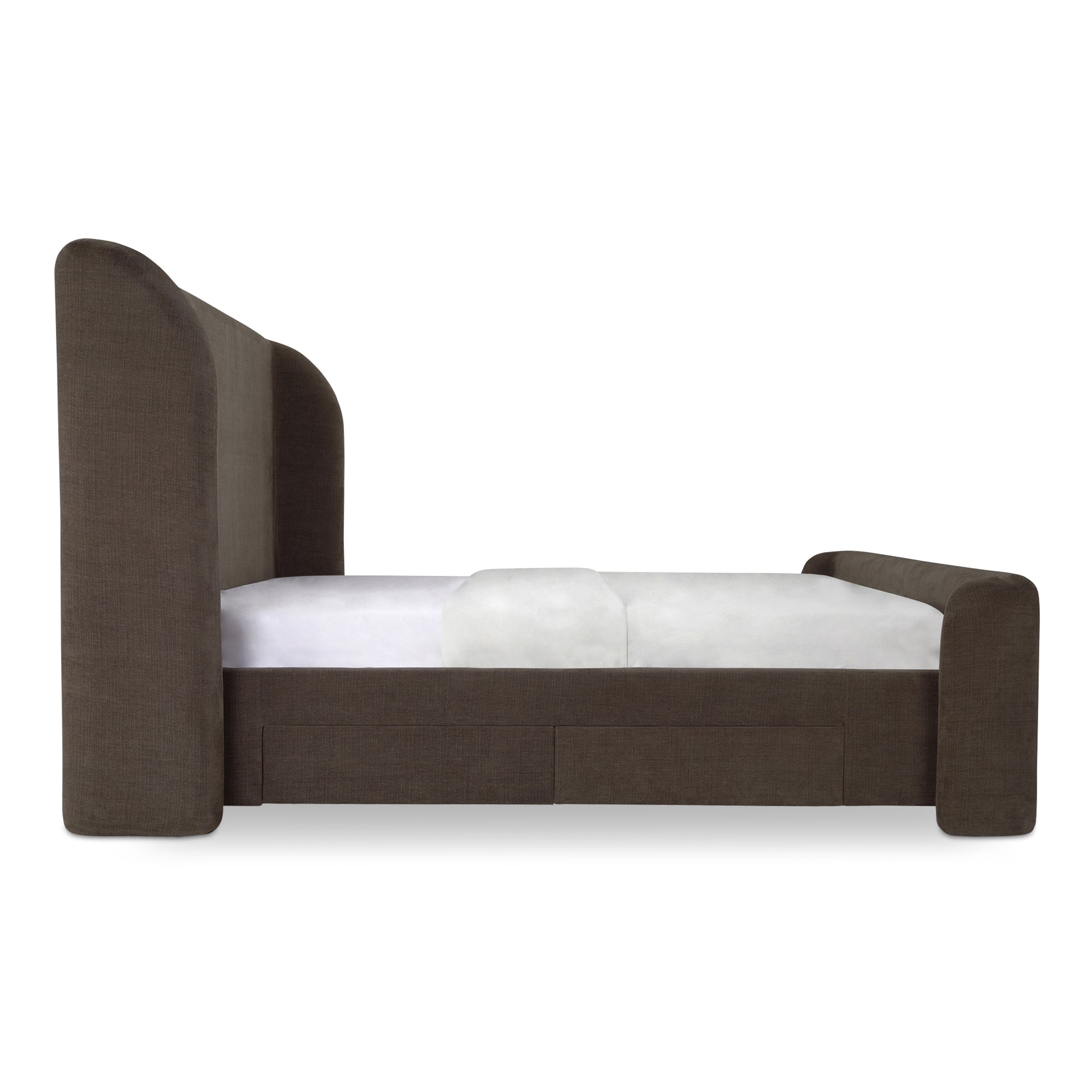 Sophia Queen Storage Bed Brown - Central Designs