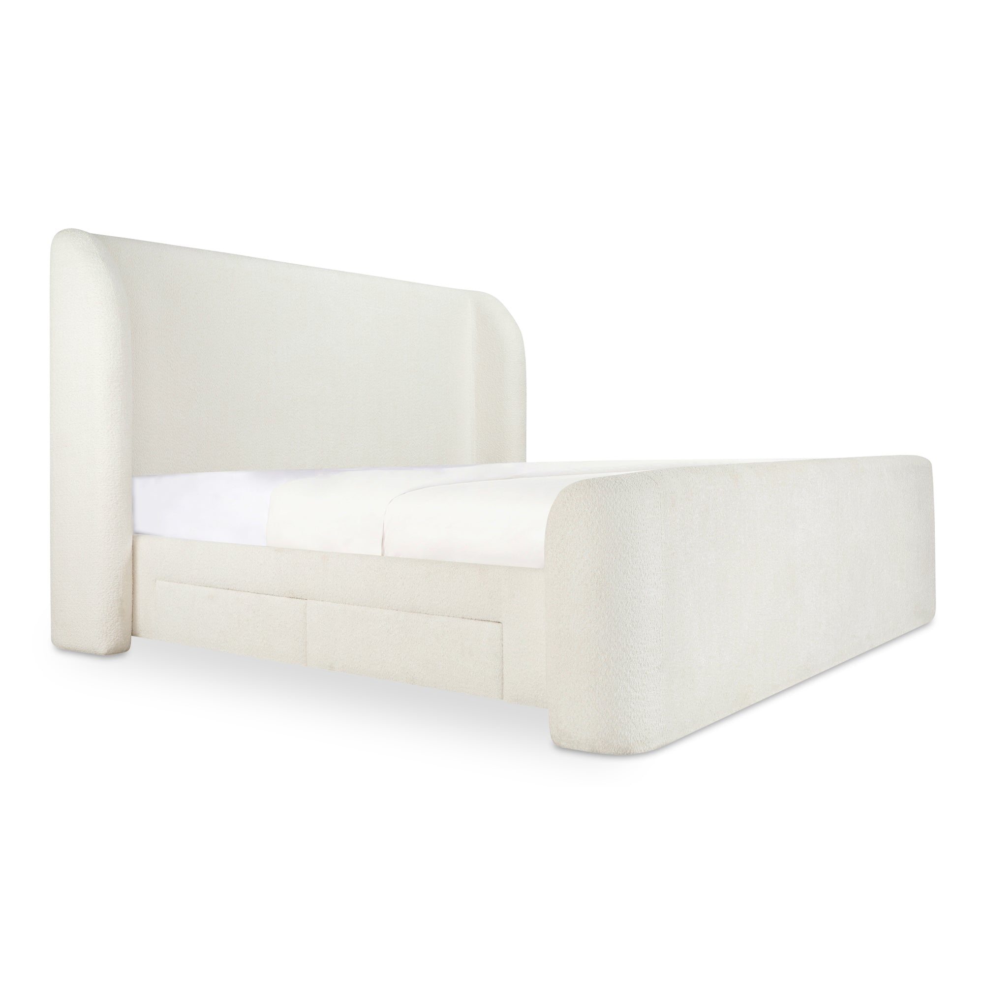 Sophia Queen Storage Bed Cream - Central Designs
