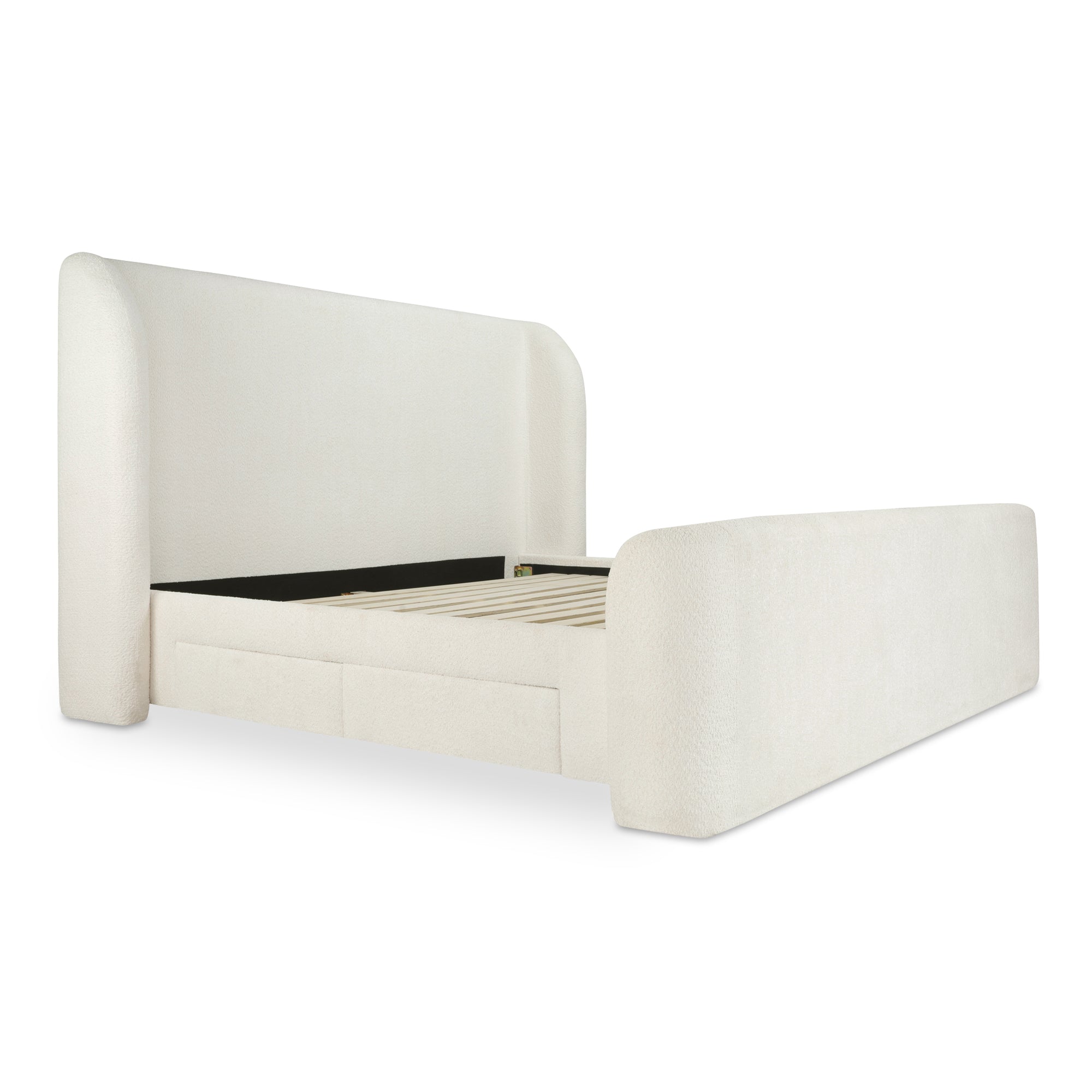 Sophia Queen Storage Bed Cream - Central Designs