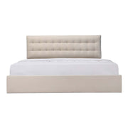Sebastion King Storage Bed Cream