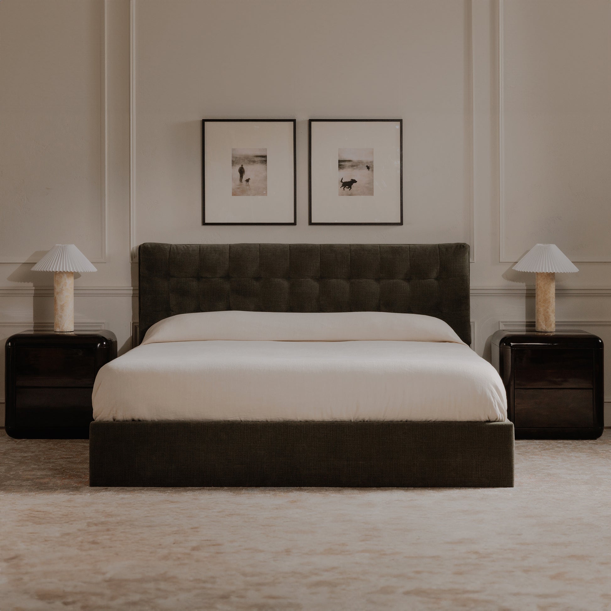 Sebastion Queen Storage Bed Green - Central Designs