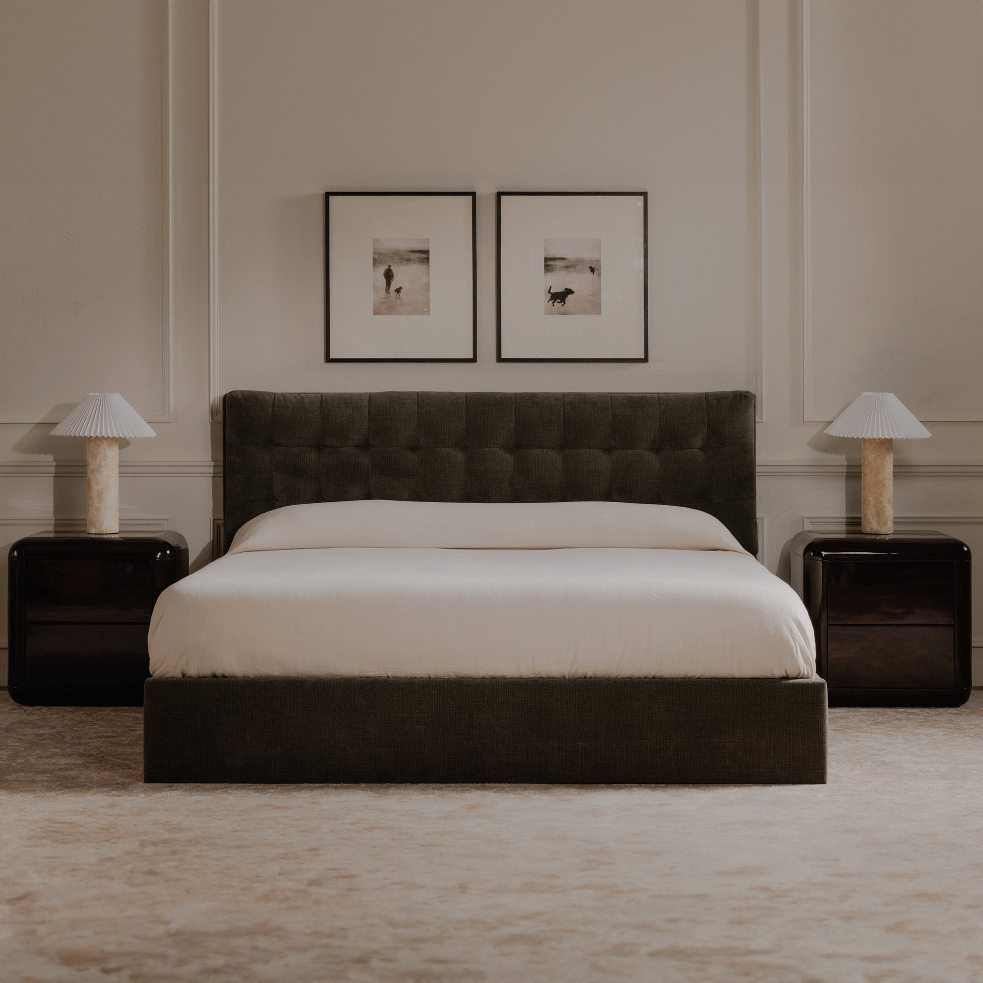 Sebastion Queen Storage Bed Green - Central Designs