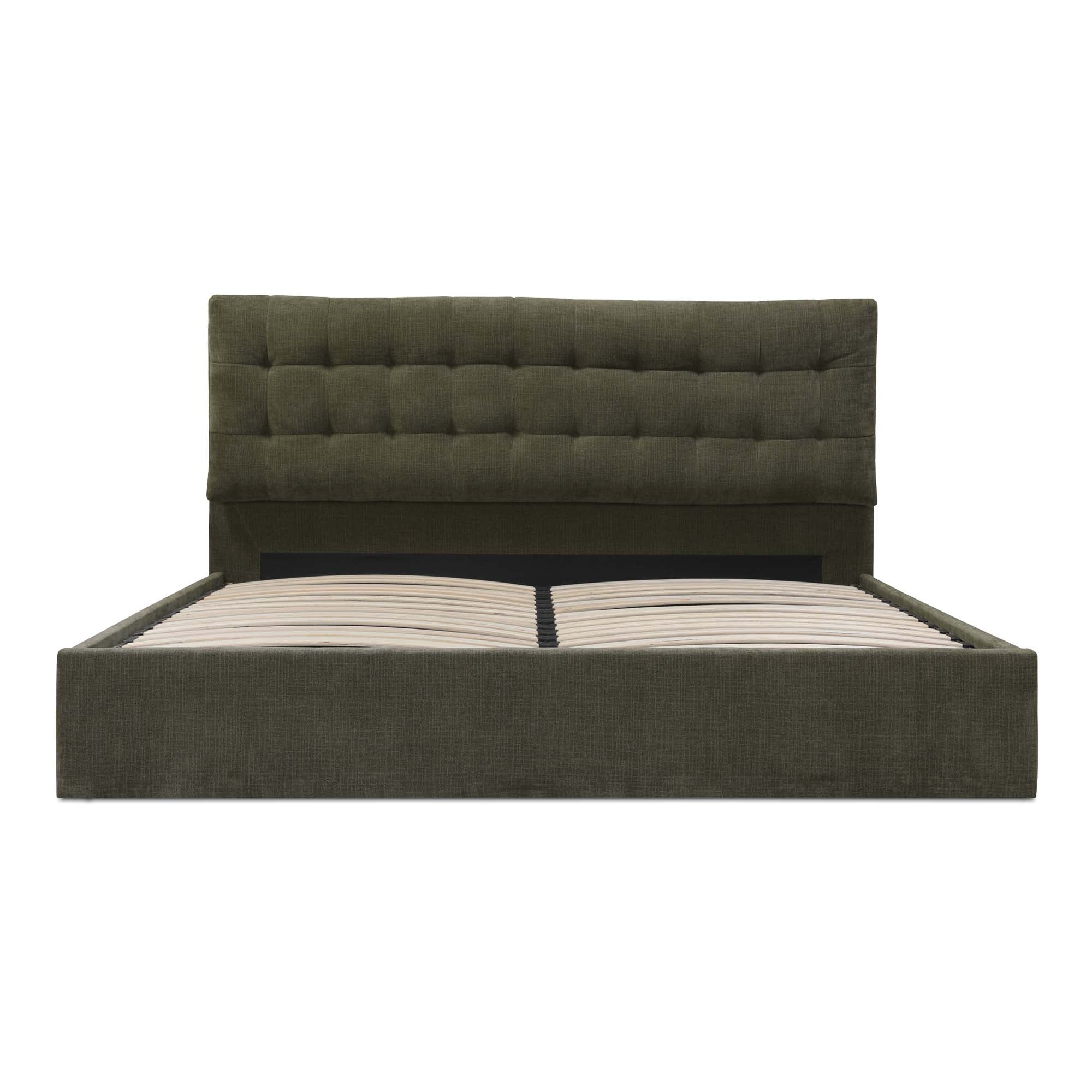 Sebastion Queen Storage Bed Green - Central Designs