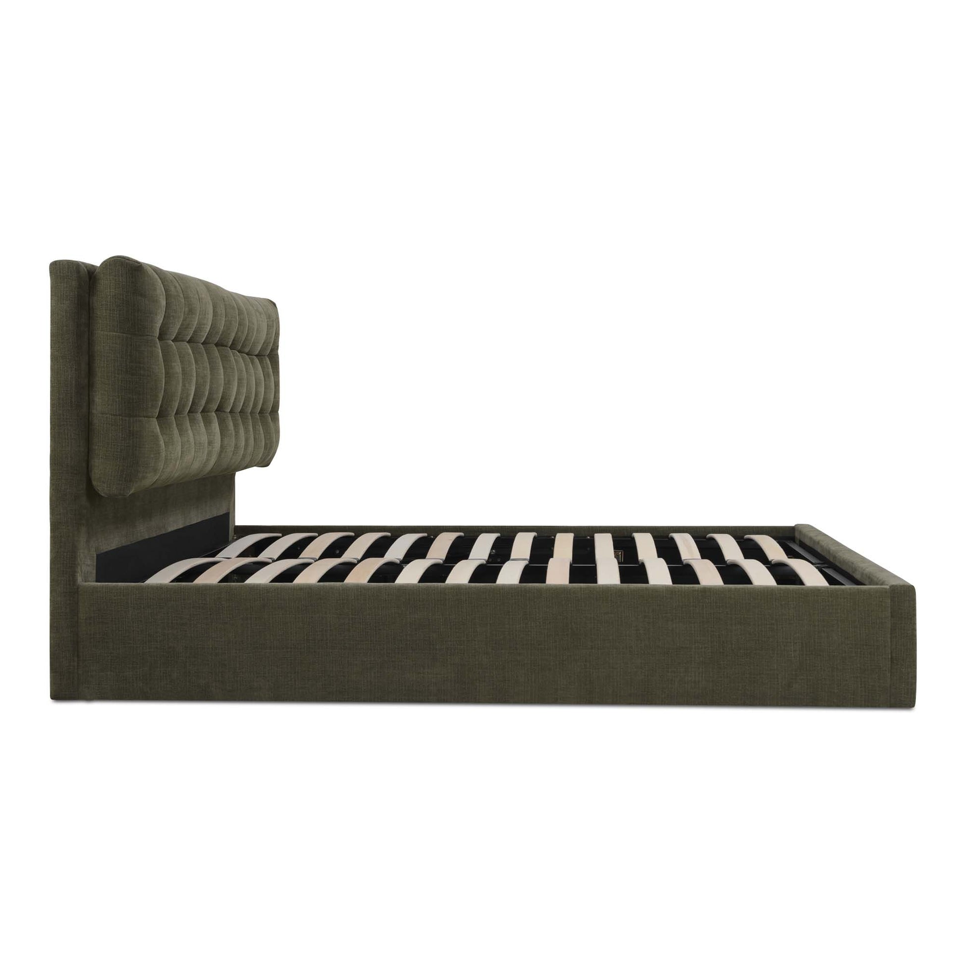 Sebastion Queen Storage Bed Green - Central Designs