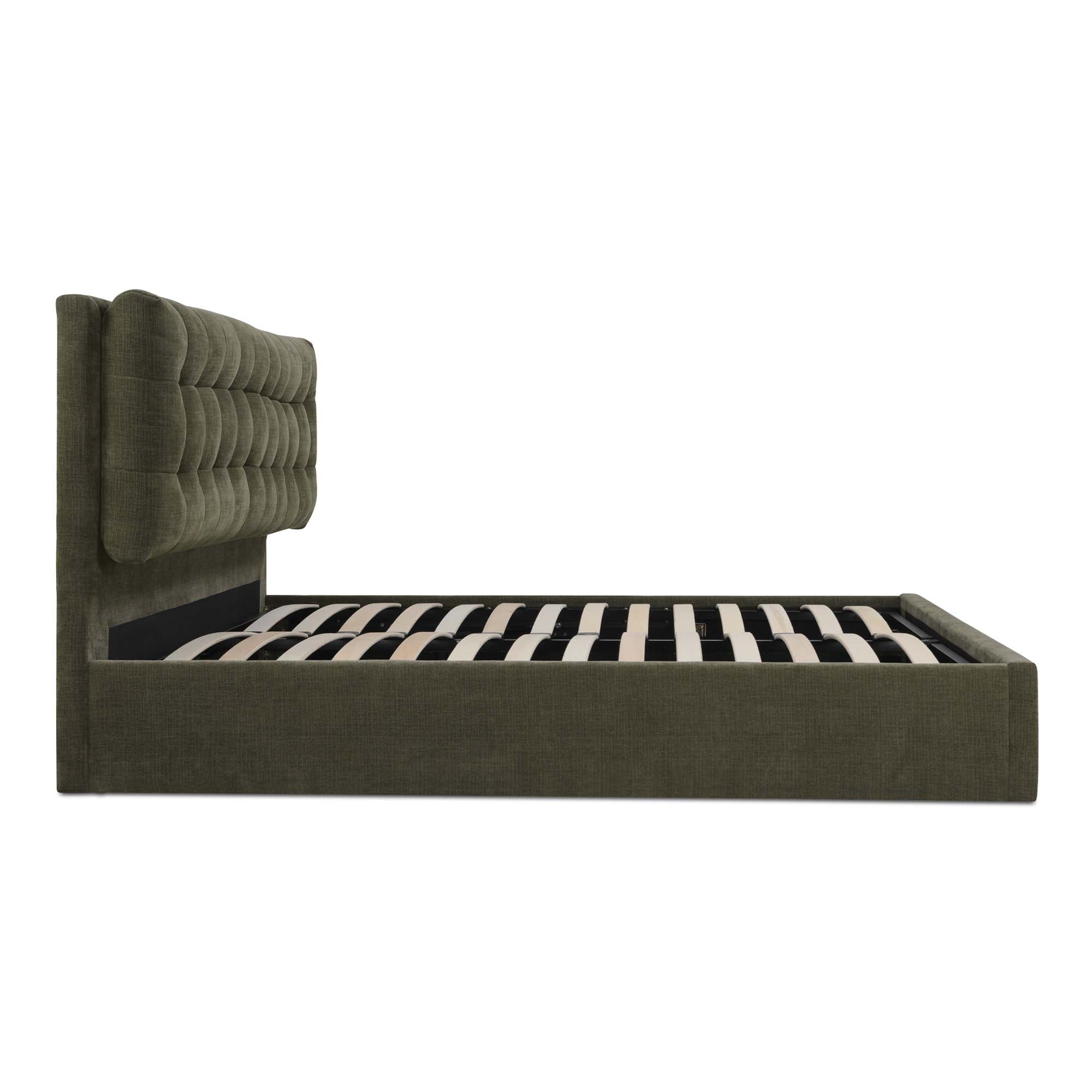 Sebastion Queen Storage Bed Green - Central Designs