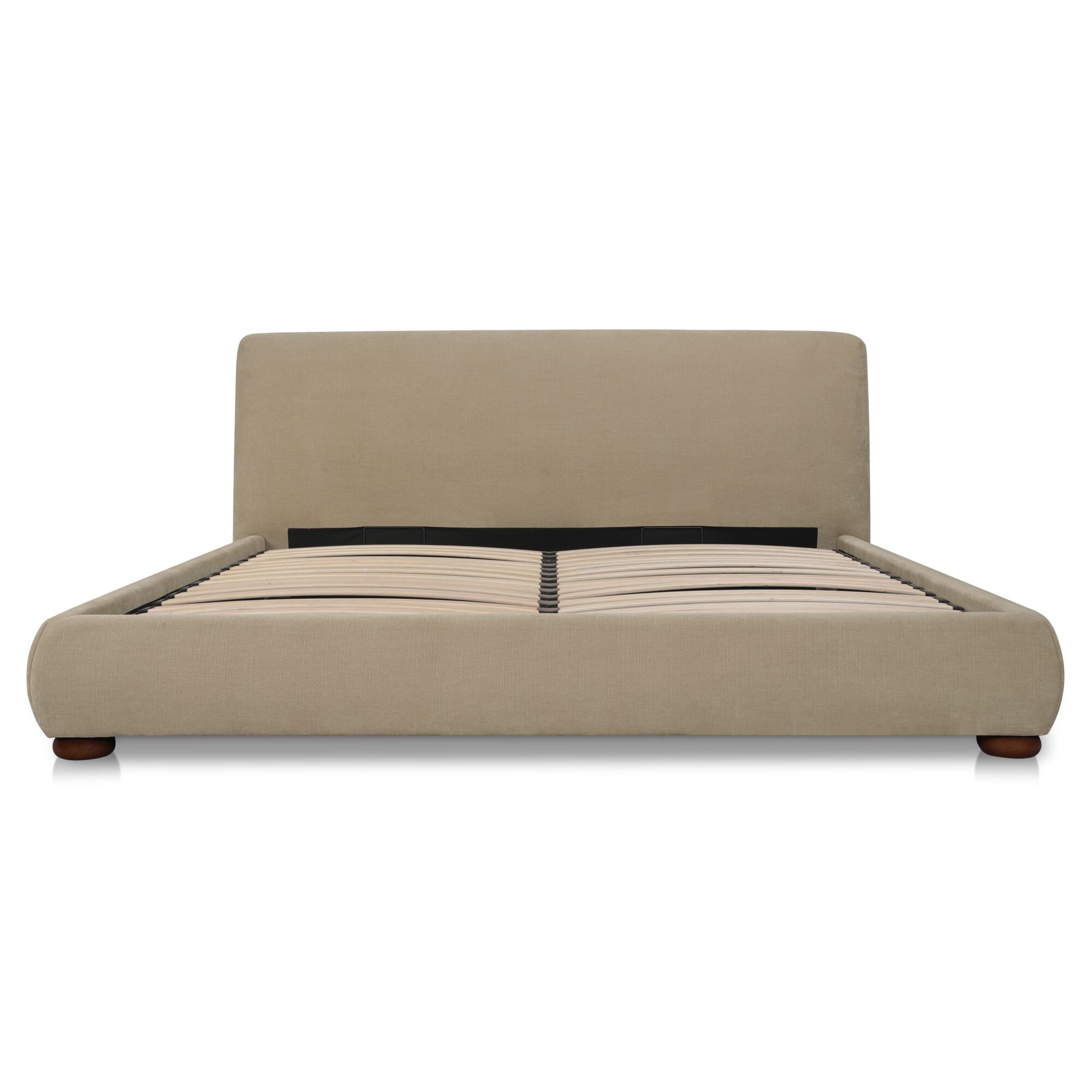 Beau King Storage Bed Warm Beige - Central Designs