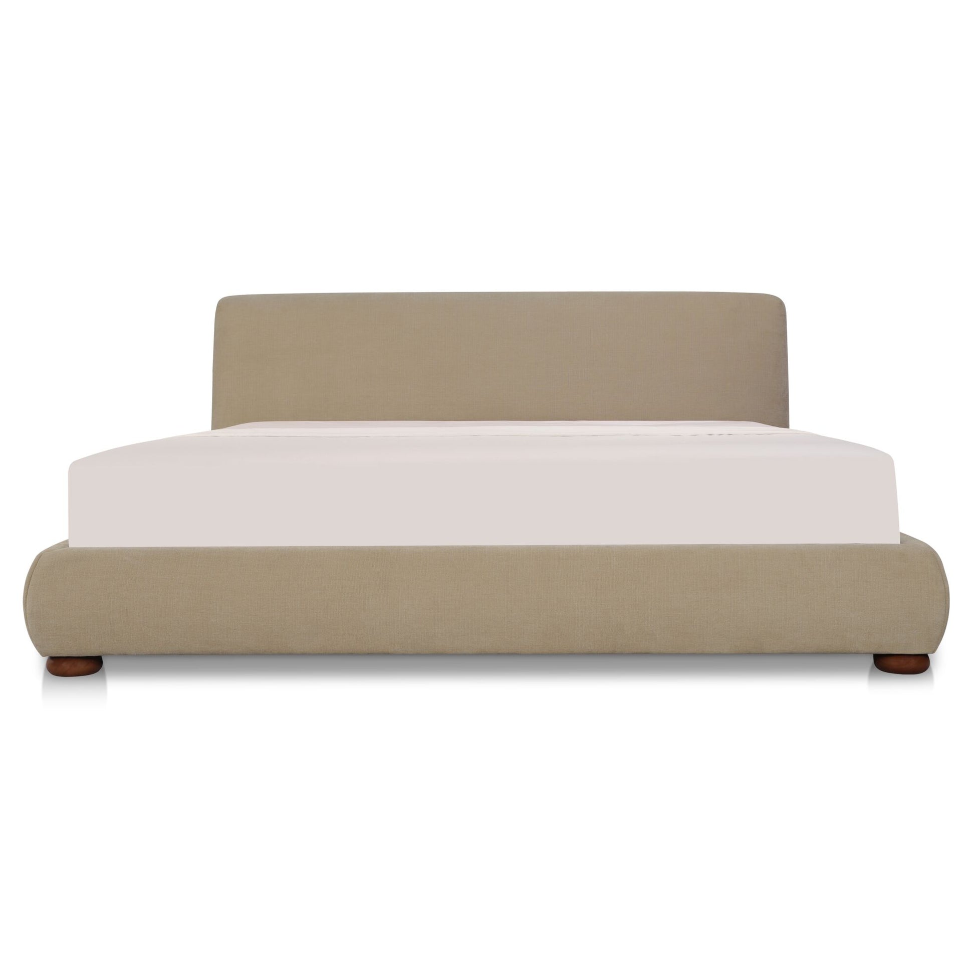Beau King Storage Bed Warm Beige - Central Designs