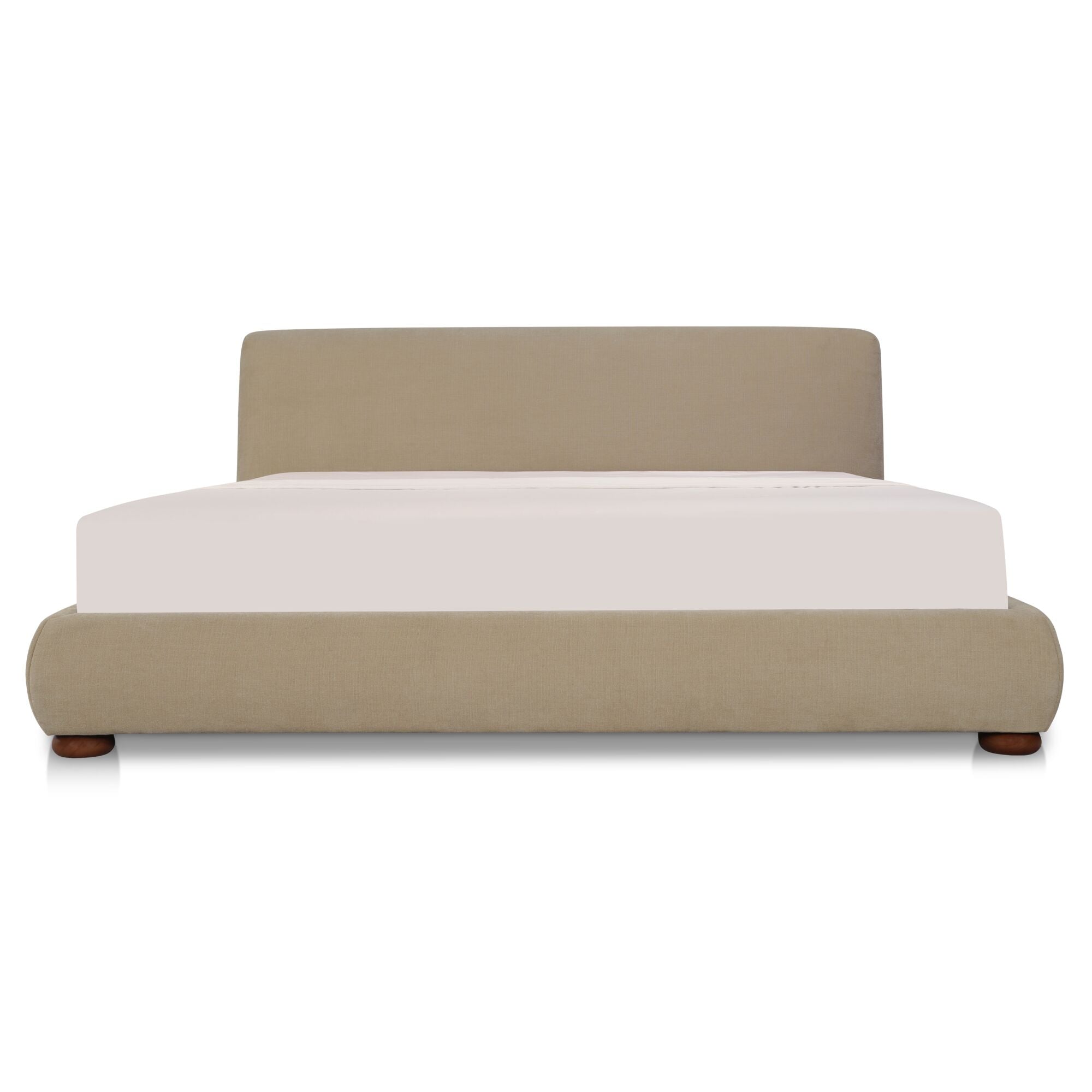 Beau King Storage Bed Warm Beige - Central Designs