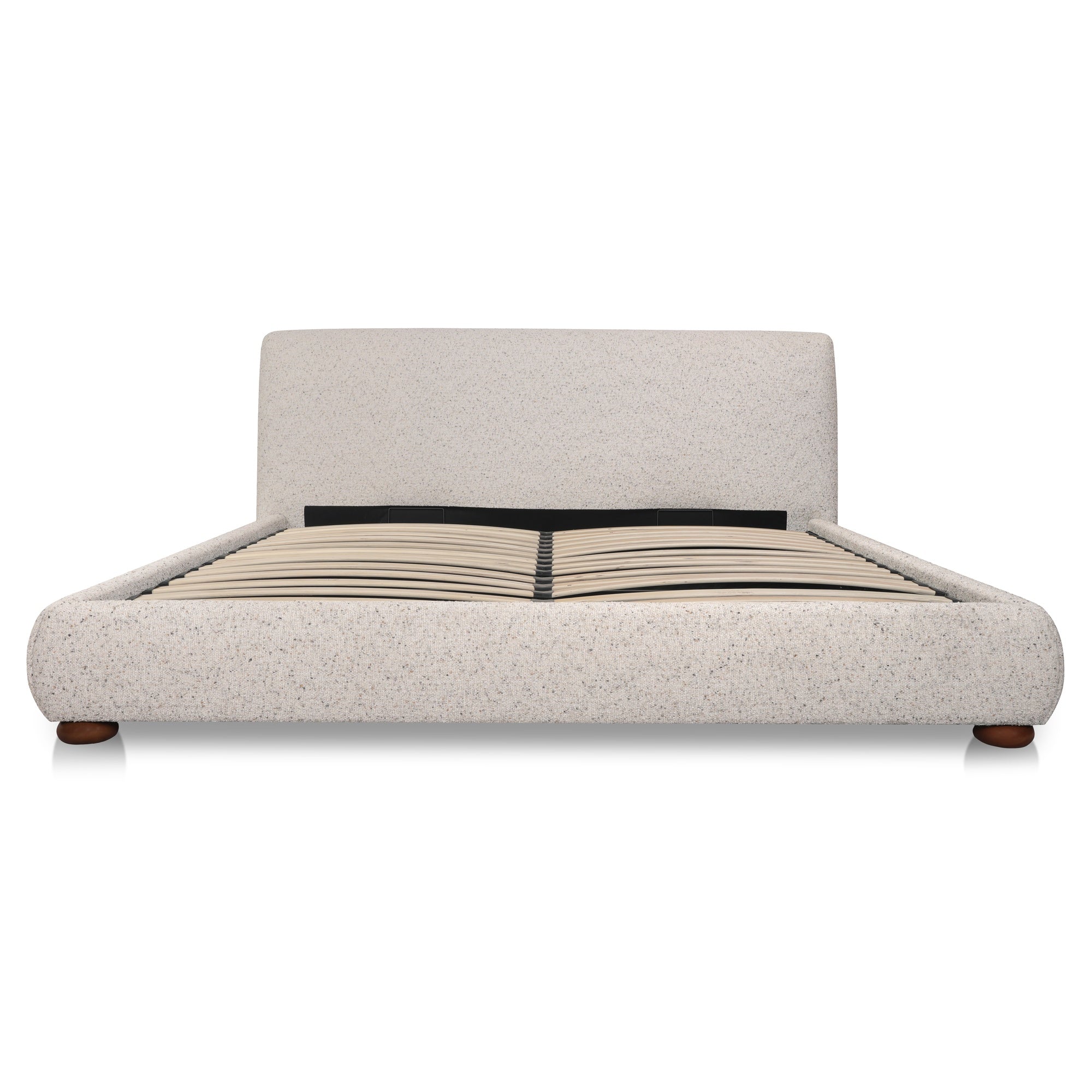Beau Queen Storage Bed Speckled Light Grey - Central Designs