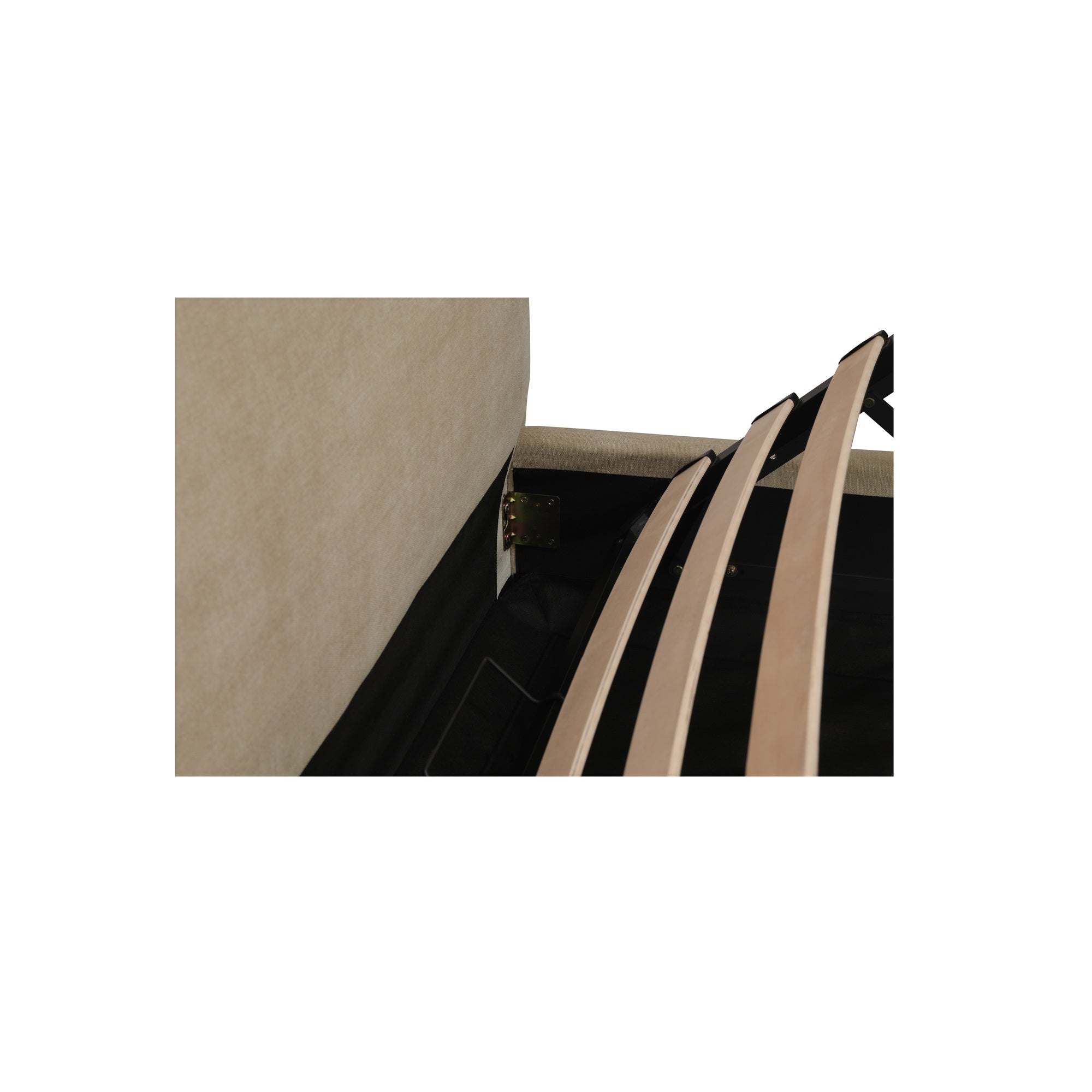 Beau Queen Storage Bed Warm Beige - Central Designs