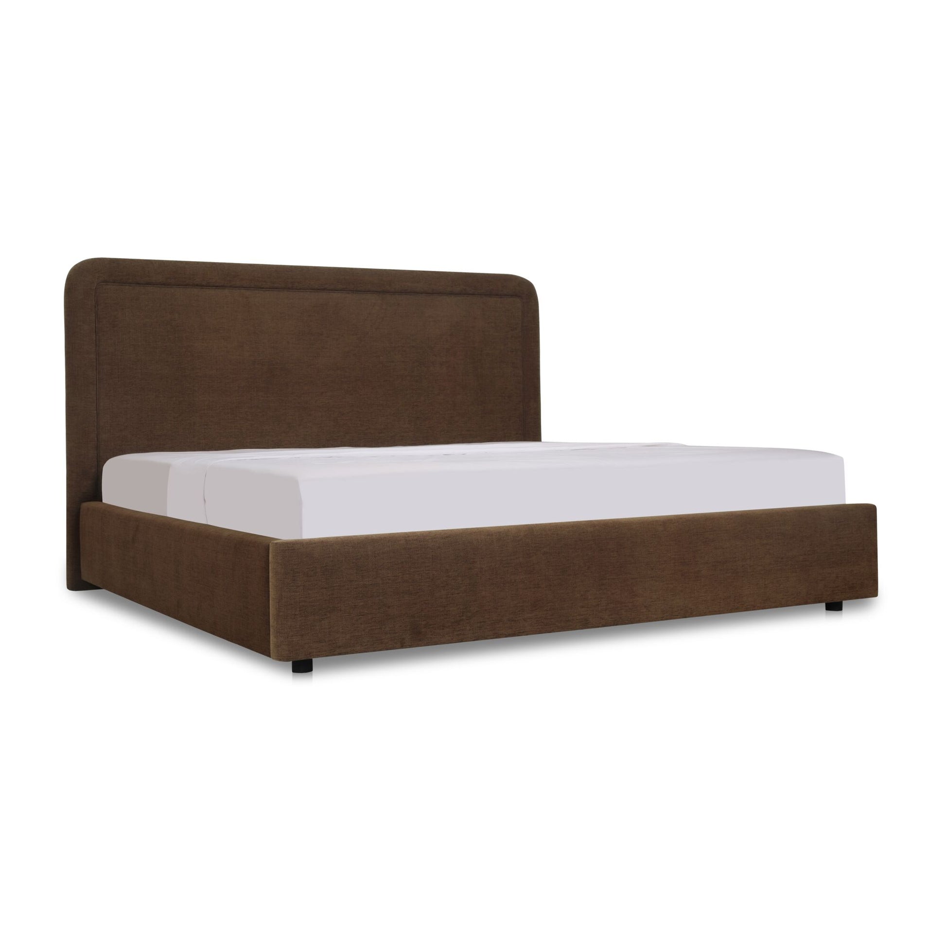 Simon Queen Storage Bed Brown - Central Designs