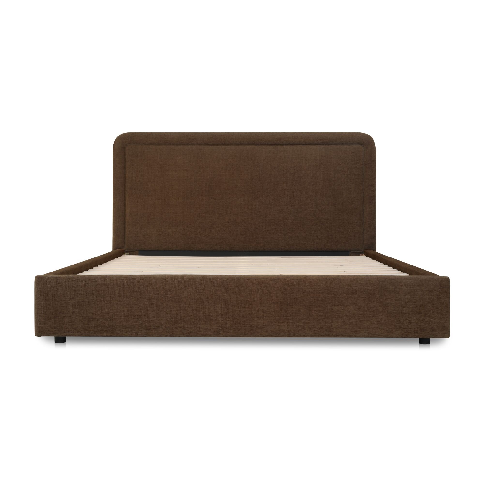 Simon Queen Storage Bed Brown - Central Designs