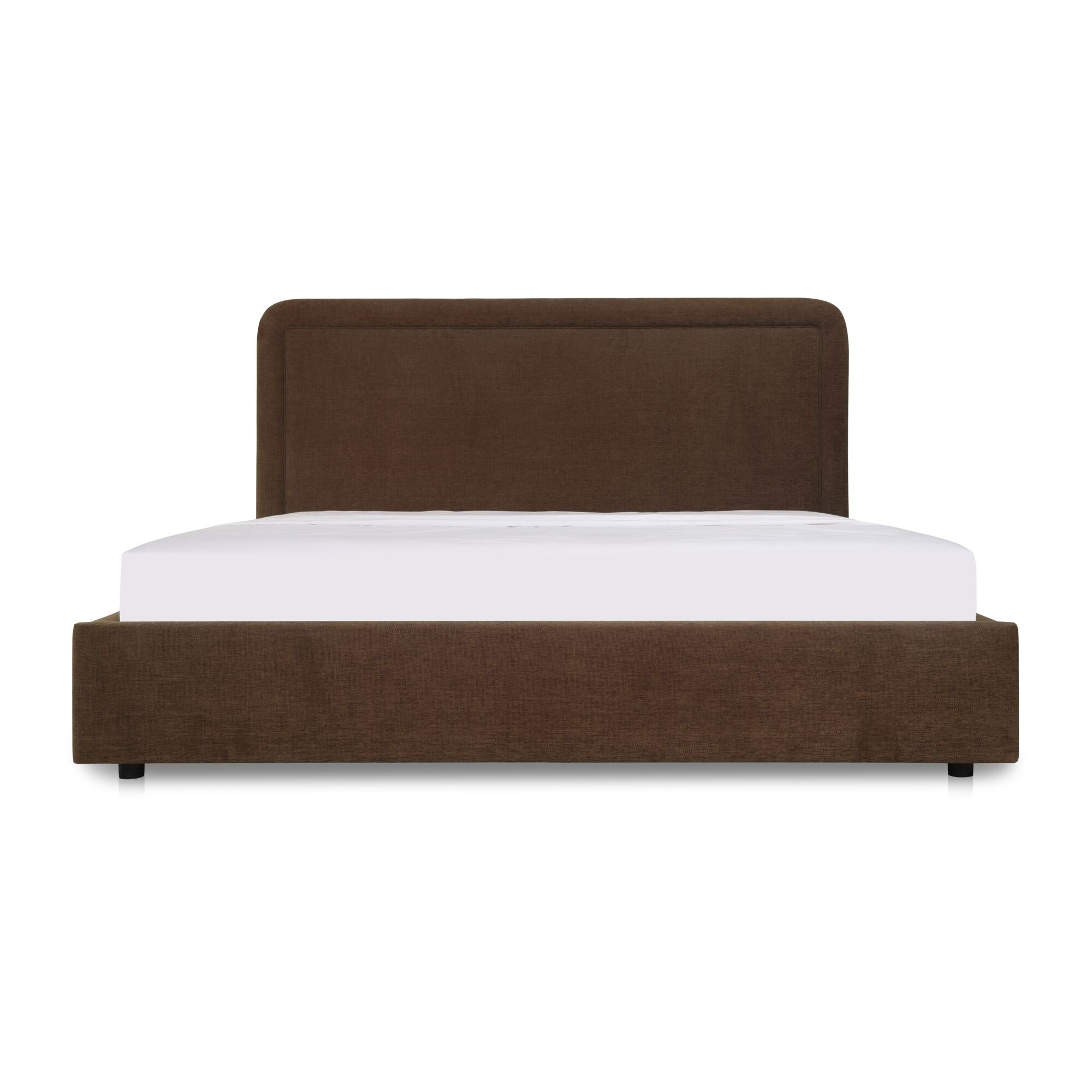 Simon Queen Storage Bed Brown - Central Designs
