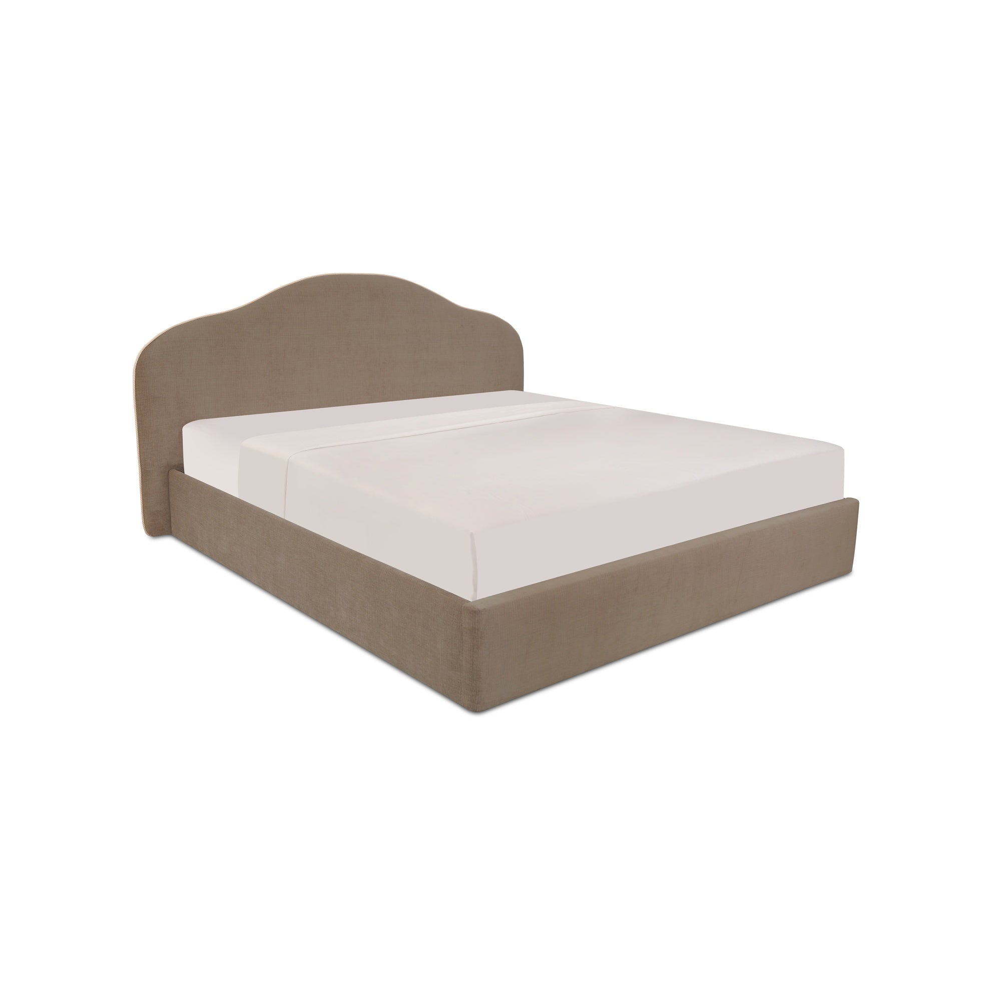 Maggie Queen Storage Bed Taupe - Central Designs
