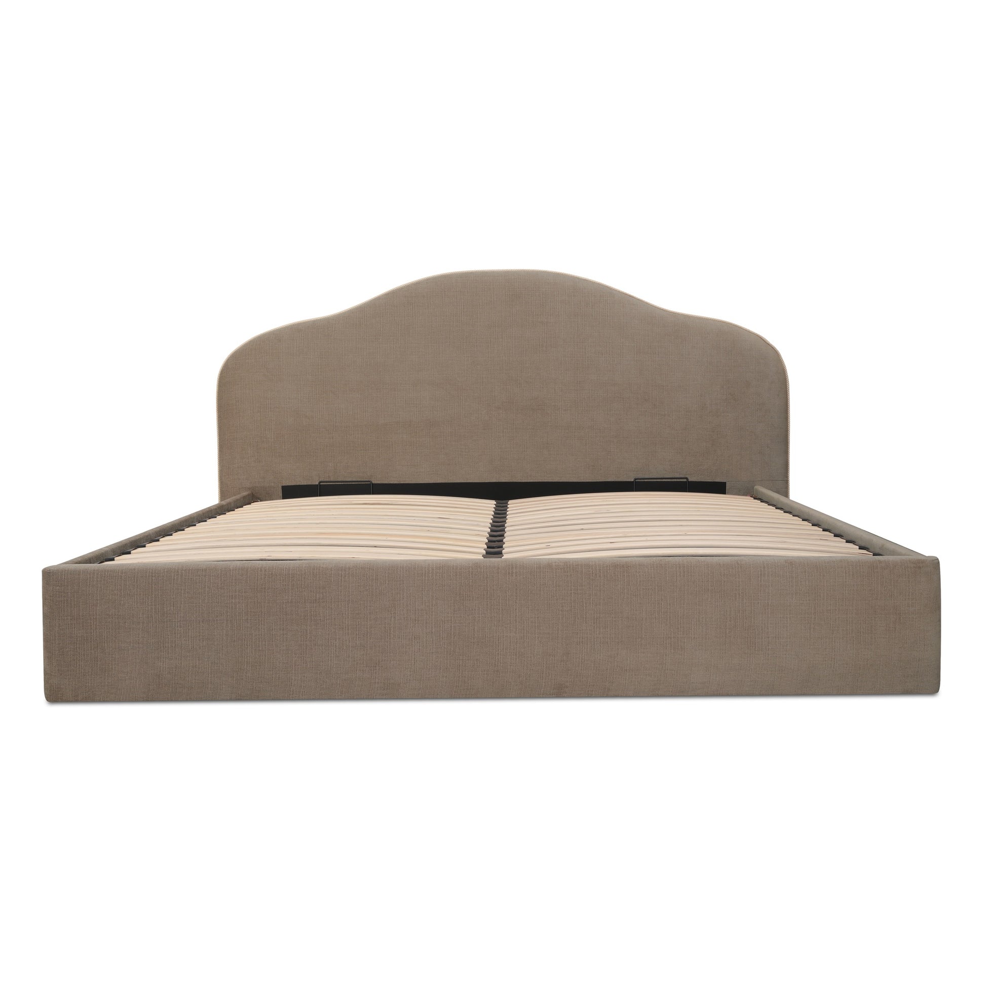 Maggie Queen Storage Bed Taupe - Central Designs