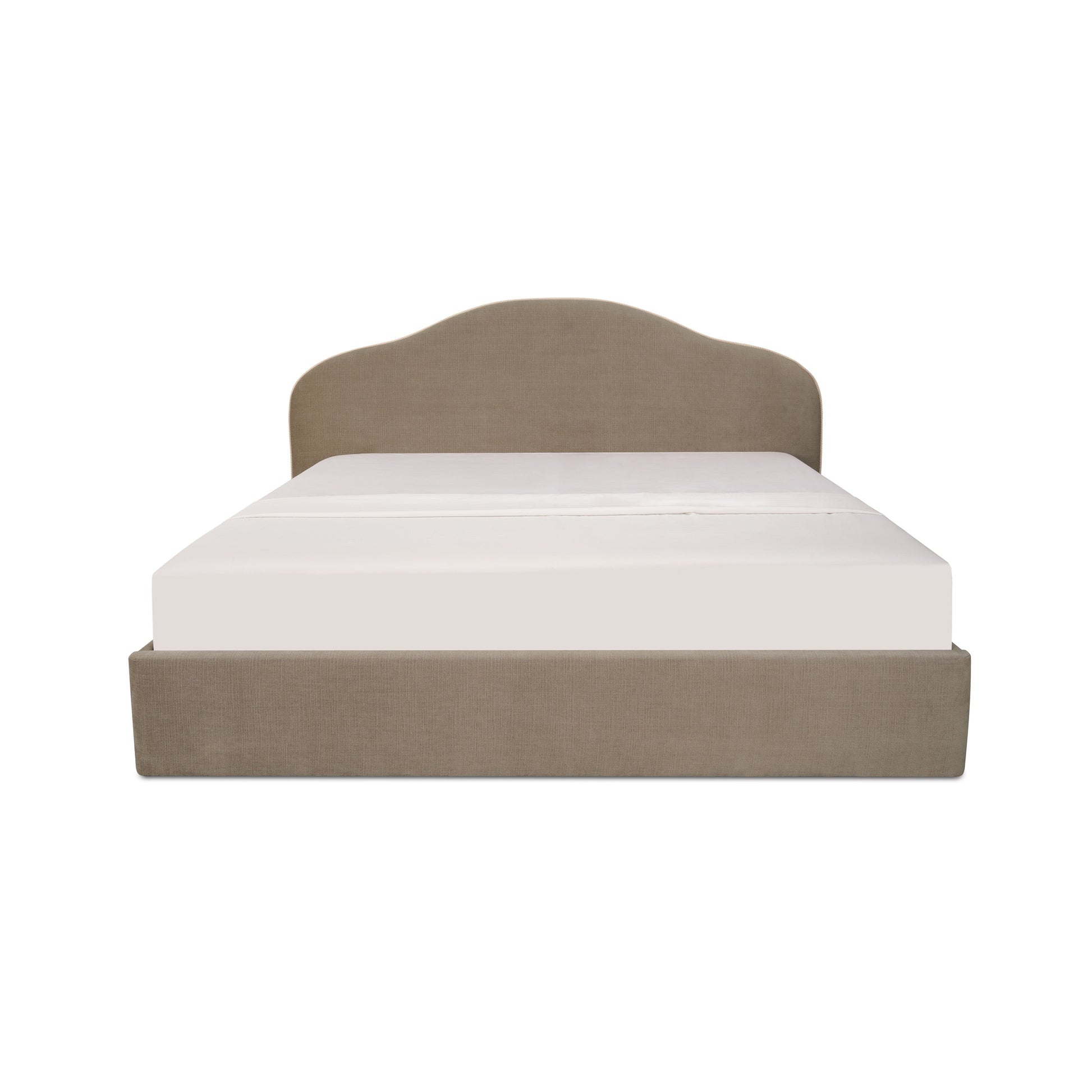 Maggie Queen Storage Bed Taupe - Central Designs