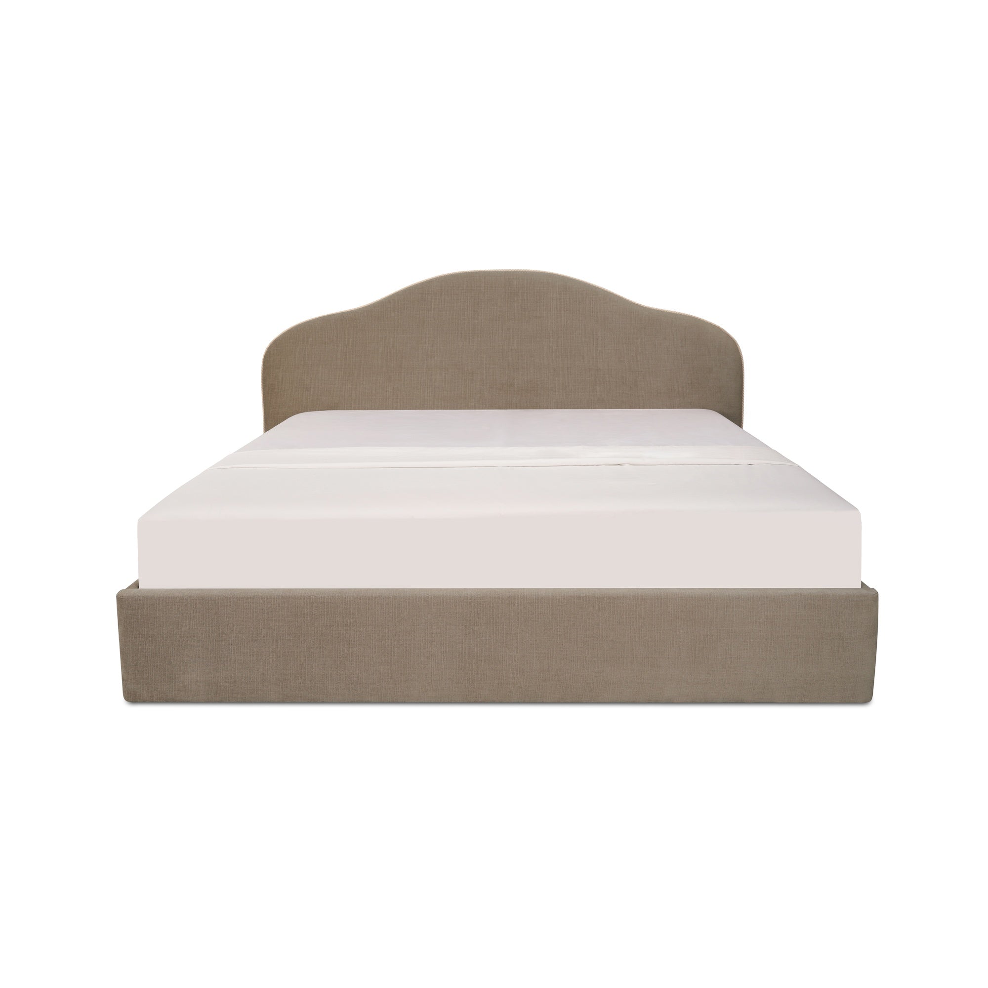Maggie Queen Storage Bed Taupe - Central Designs