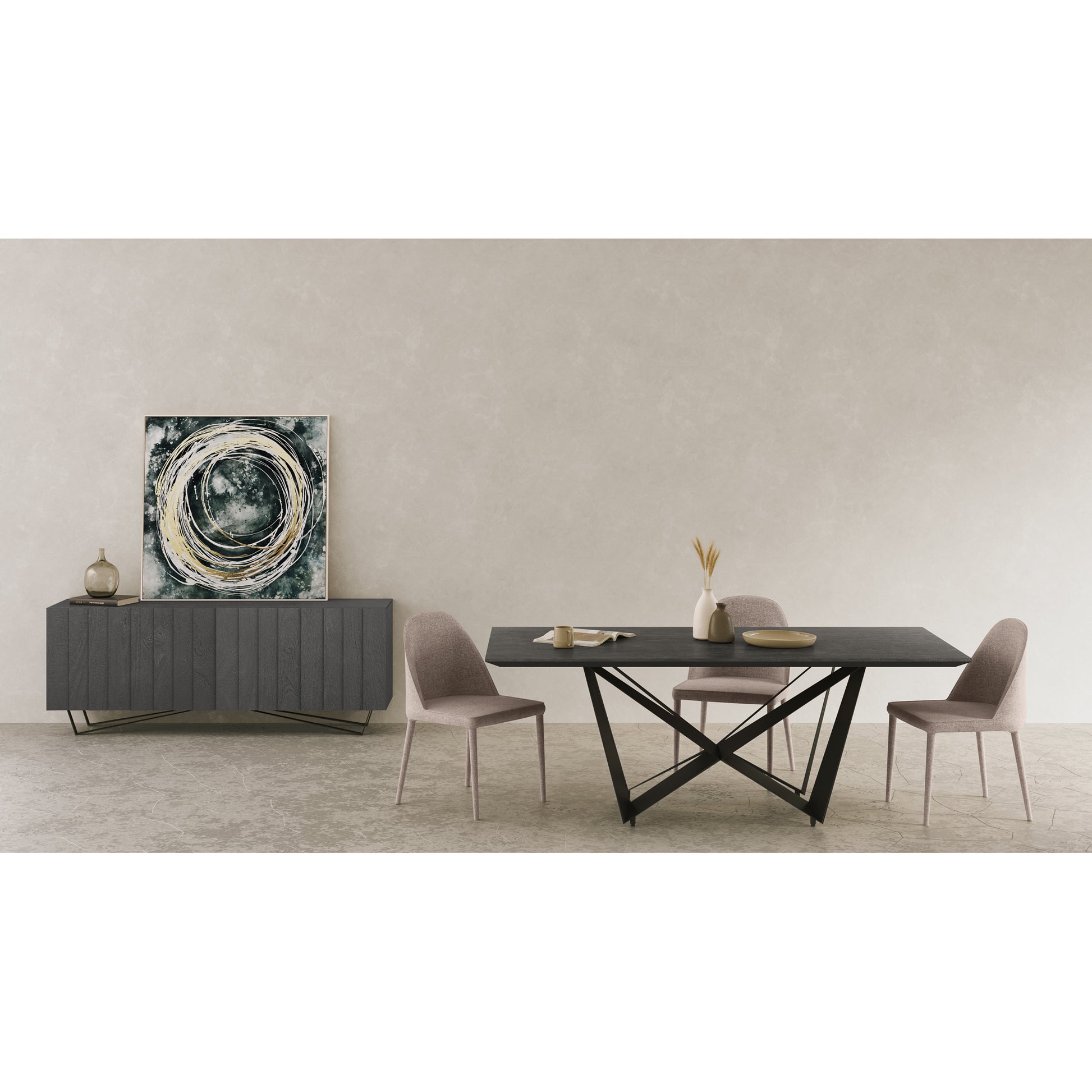 Brolio Sideboard Charcoal - Central Designs