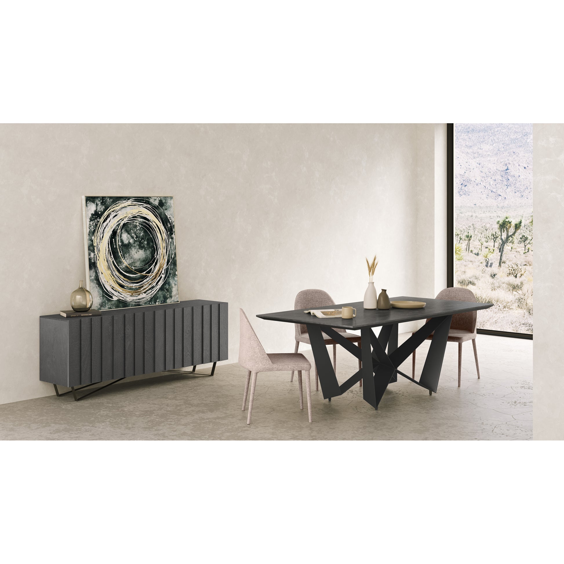 Brolio Sideboard Charcoal - Central Designs