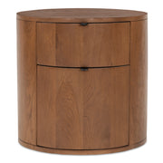 Theo Two Drawer Nightstand Brown - Central Designs