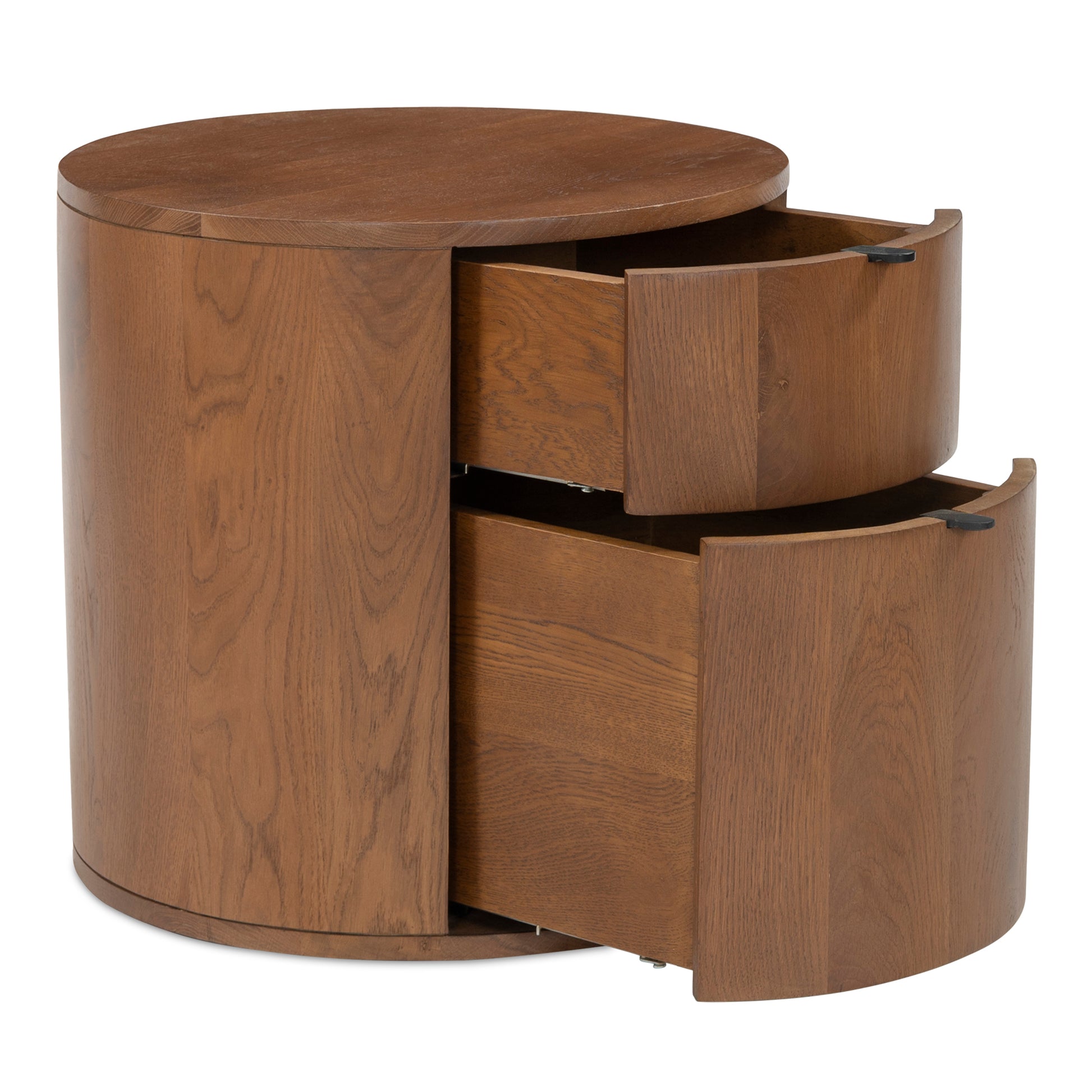 Theo Two Drawer Nightstand Brown - Central Designs