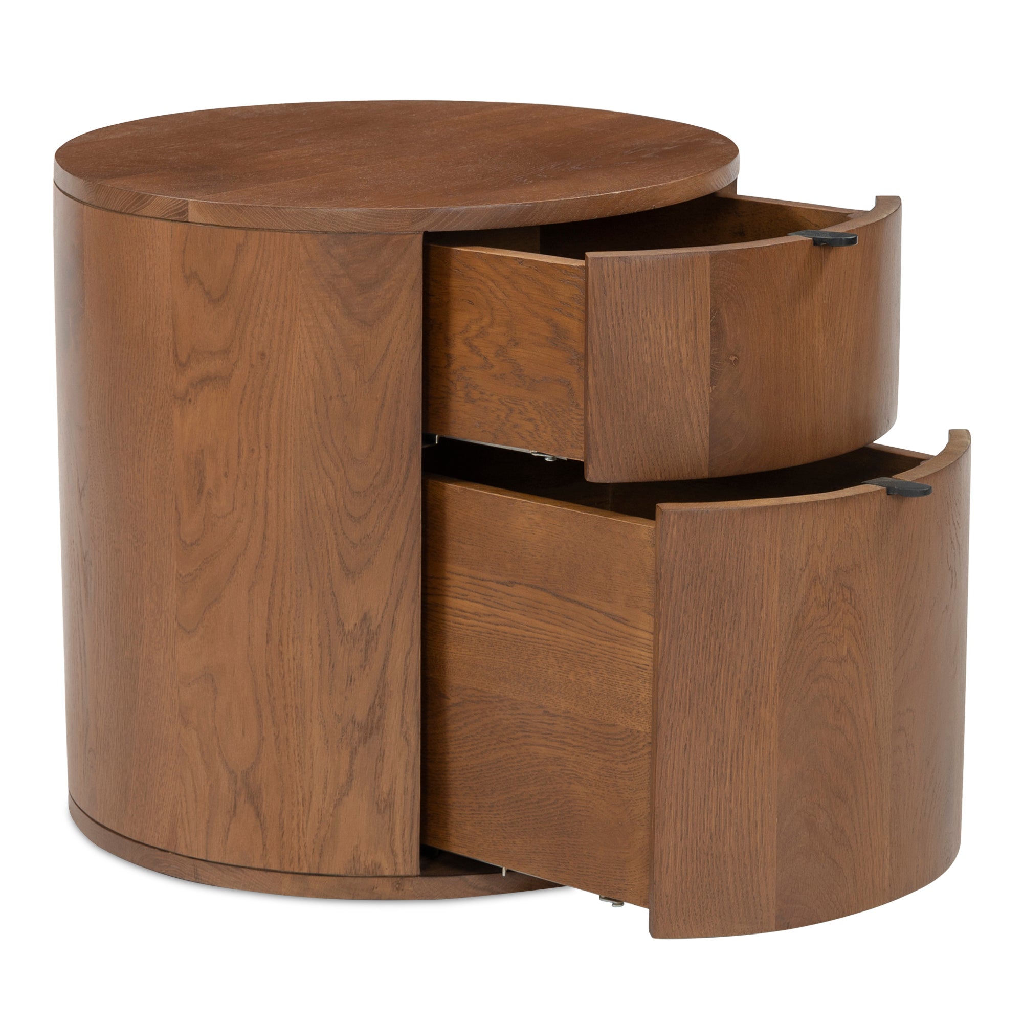 Theo Two Drawer Nightstand Brown - Central Designs