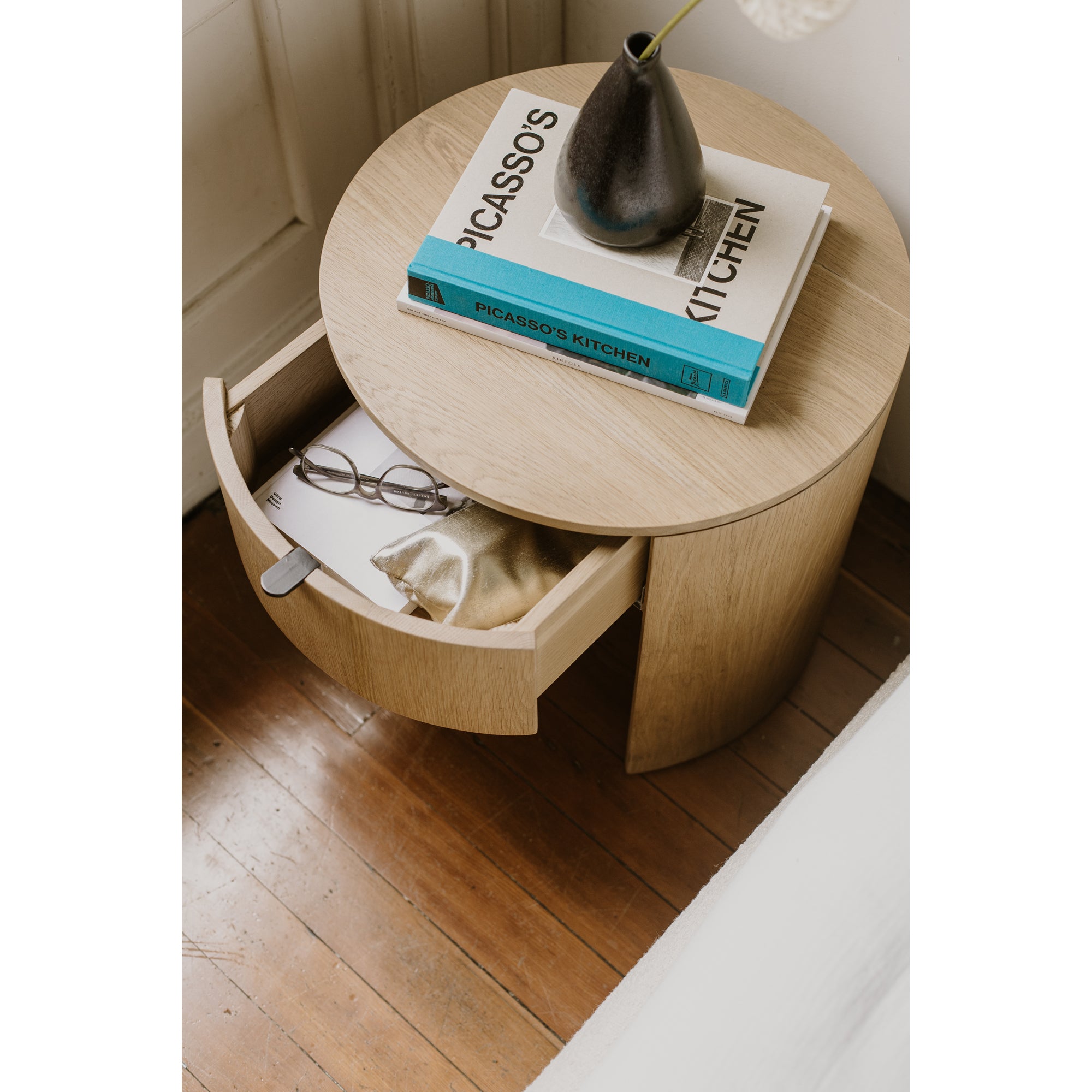 Theo One Drawer Nightstand Natural - Central Designs