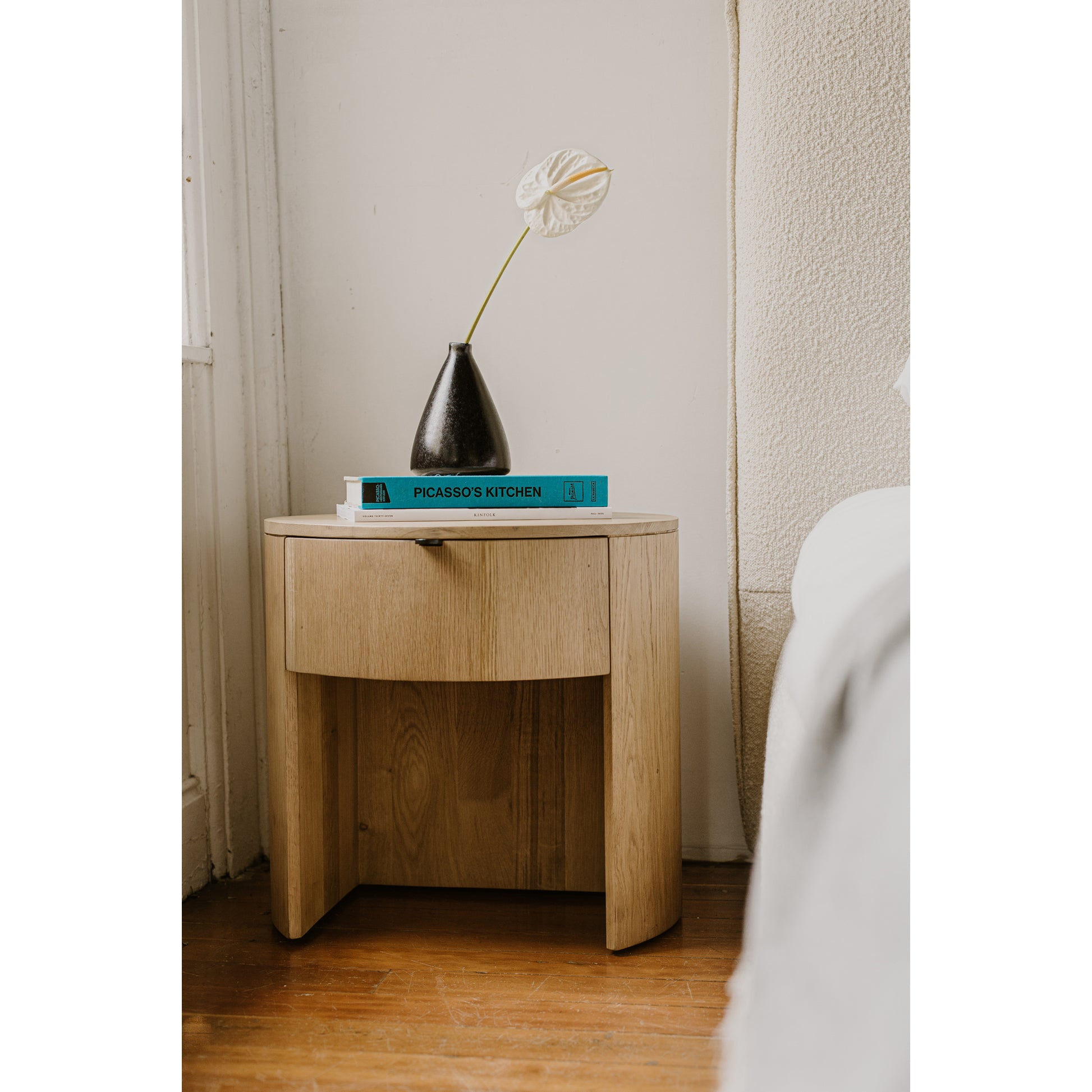 Theo One Drawer Nightstand Natural - Central Designs