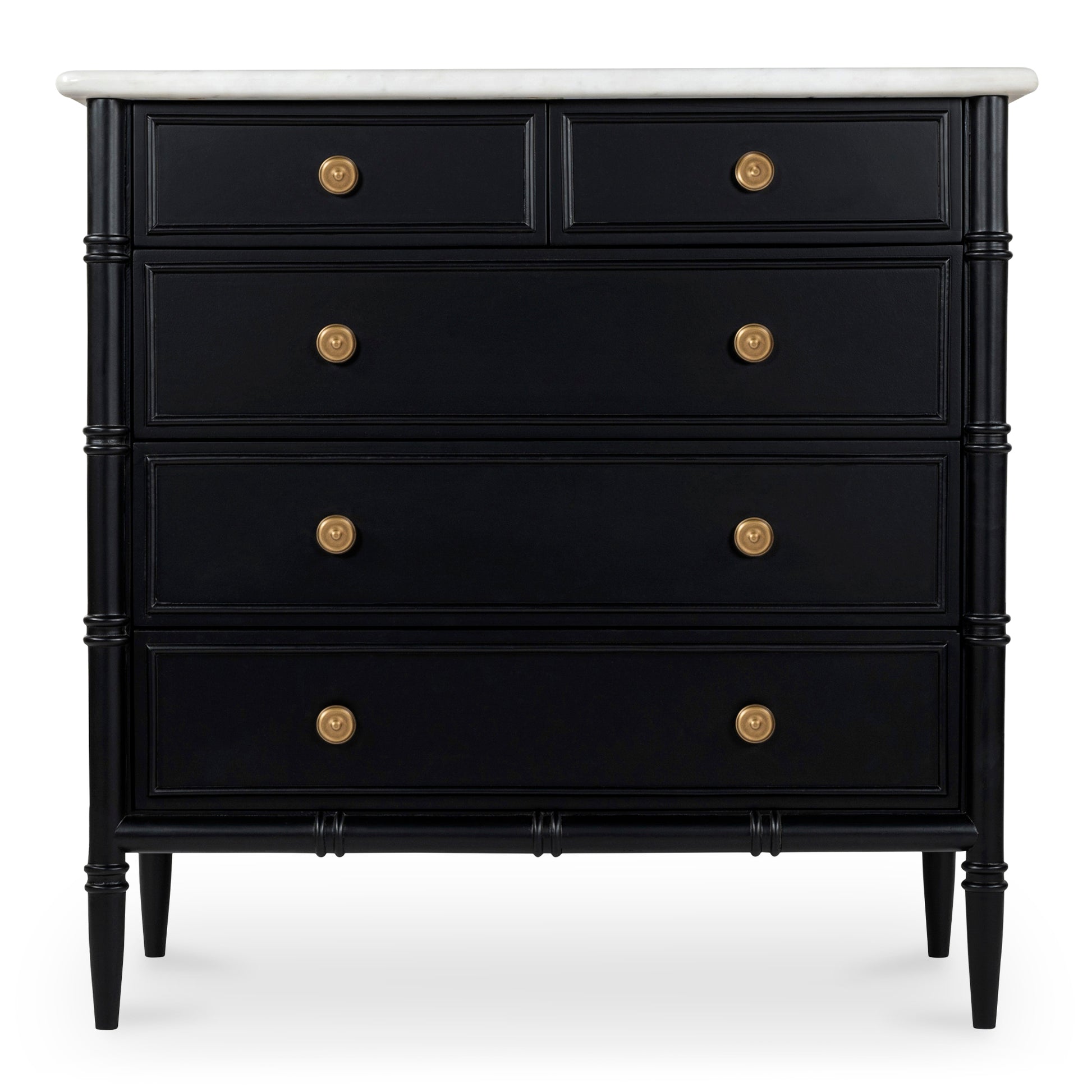Eleanor 5 Drawer Chest Black - Central Designs