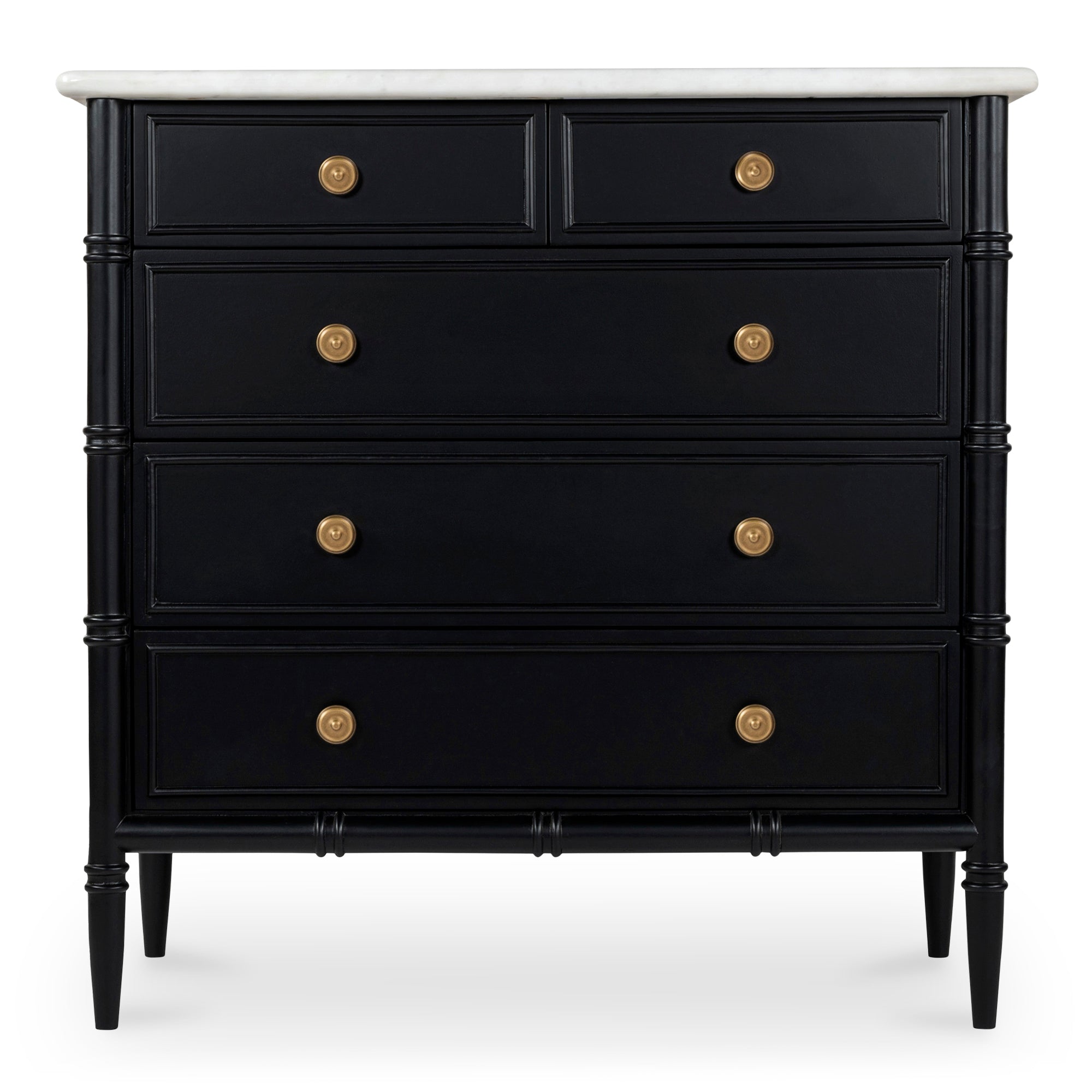 Eleanor 5 Drawer Chest Black - Central Designs