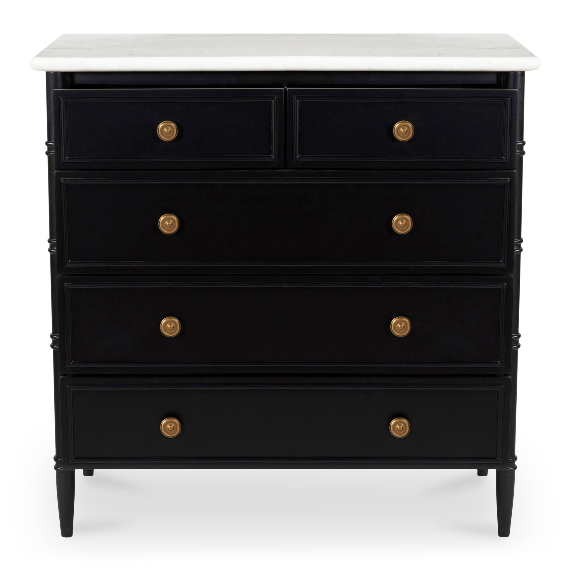 Eleanor 5 Drawer Chest Black - Central Designs