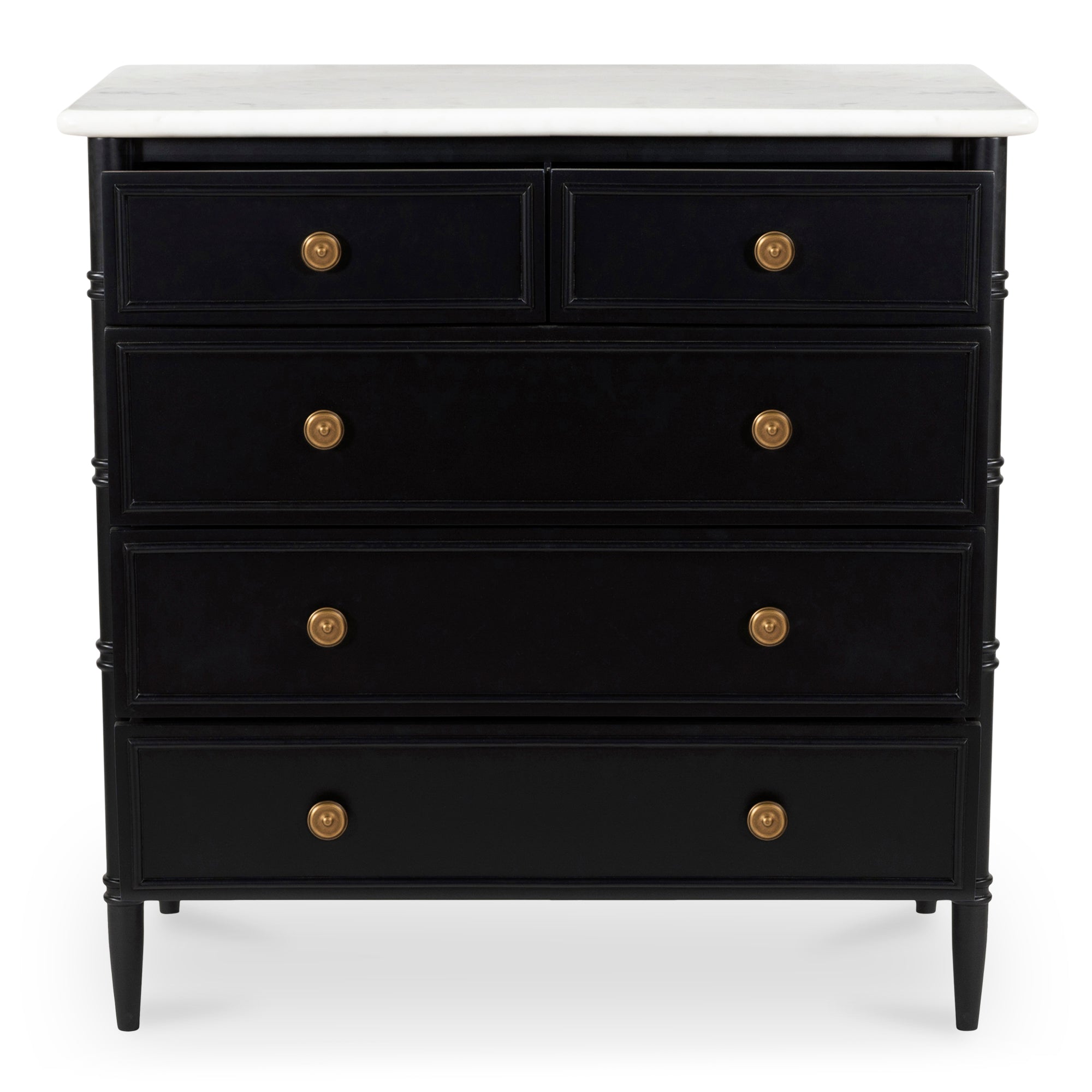 Eleanor 5 Drawer Chest Black - Central Designs