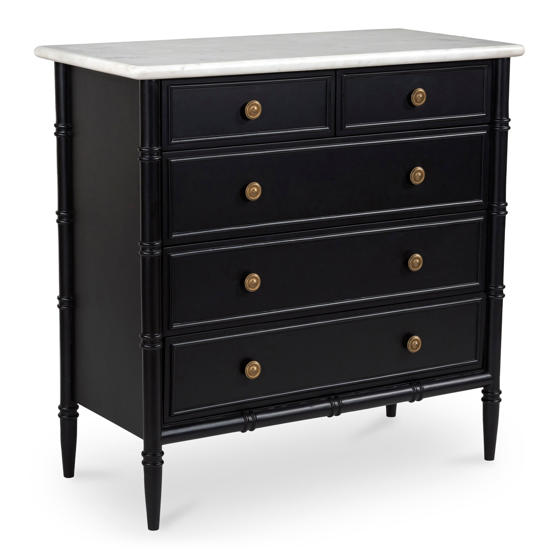Eleanor 5 Drawer Chest Black - Central Designs