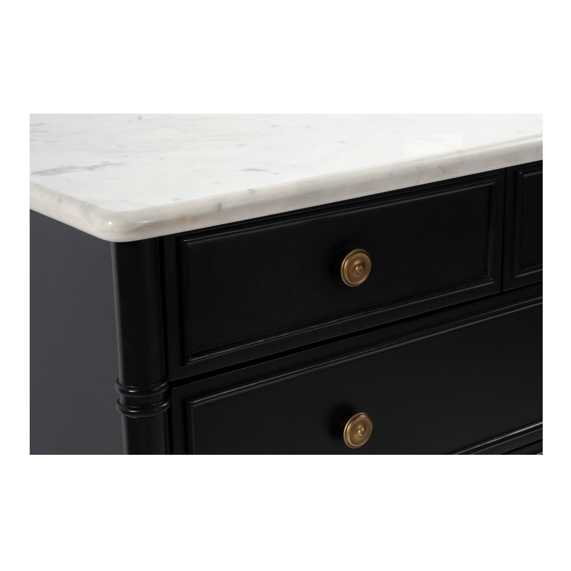 Eleanor 5 Drawer Chest Black - Central Designs
