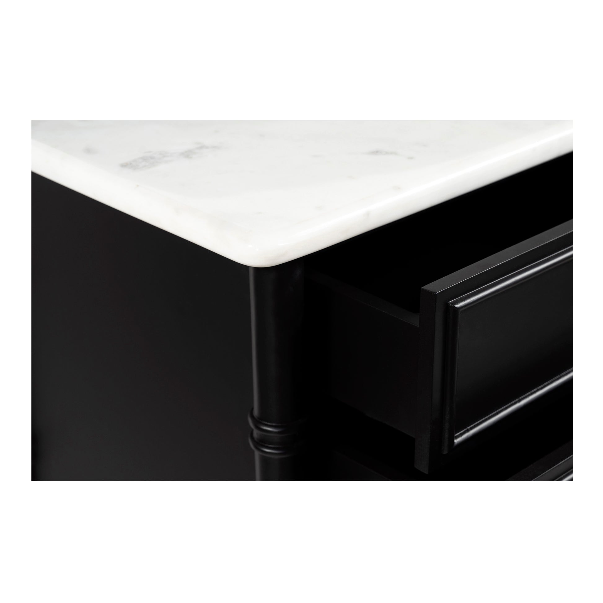 Eleanor 5 Drawer Chest Black - Central Designs