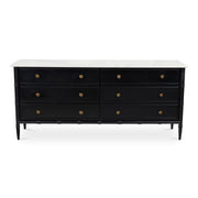 Eleanor 6 Drawer Dresser Black - Central Designs