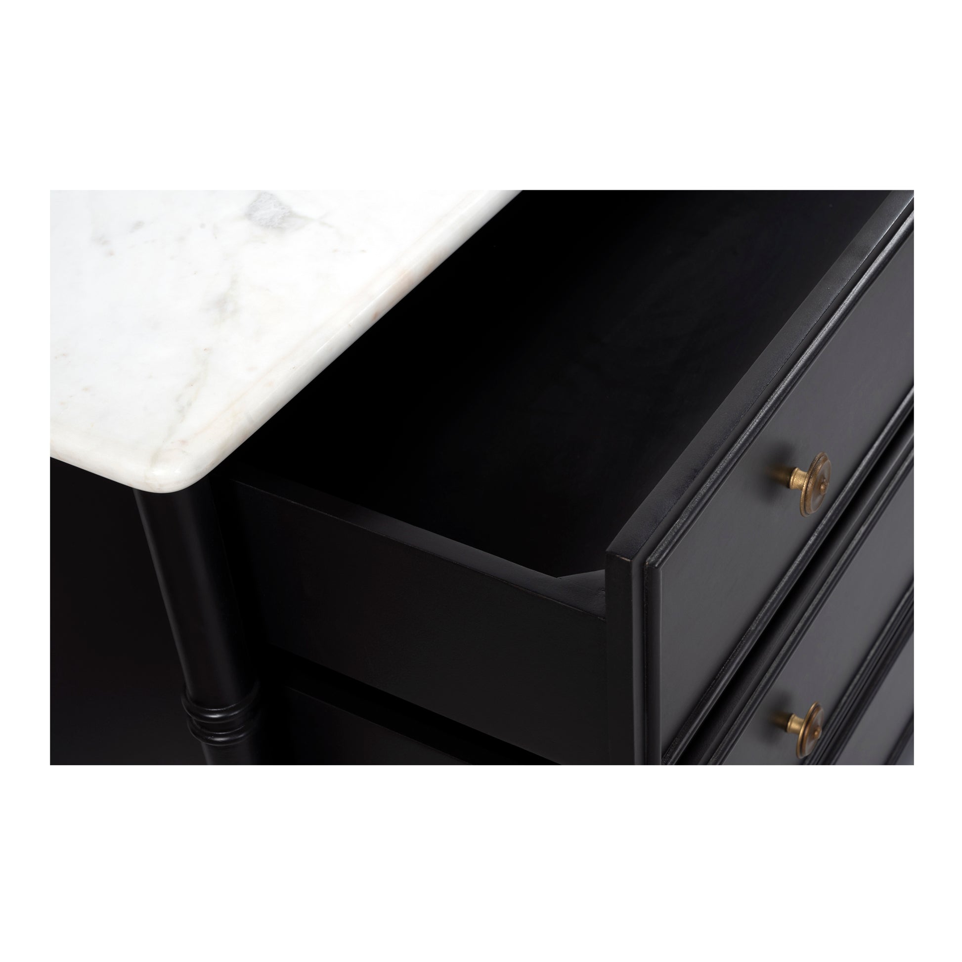 Eleanor 6 Drawer Dresser Black - Central Designs