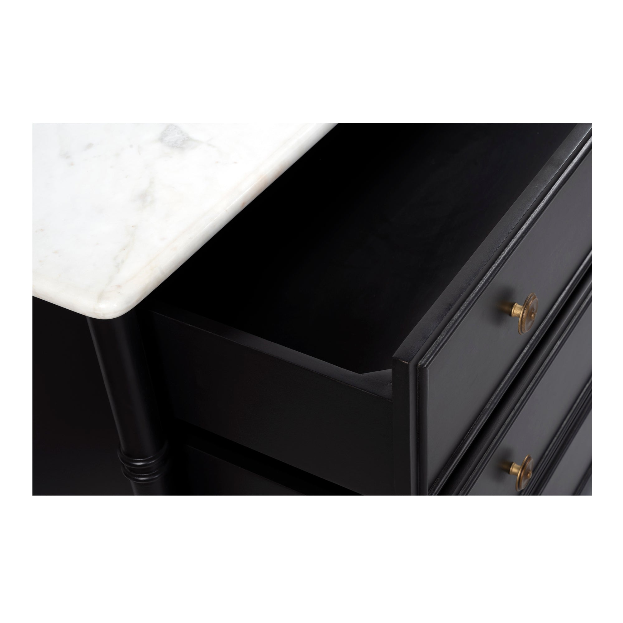 Eleanor 6 Drawer Dresser Black - Central Designs