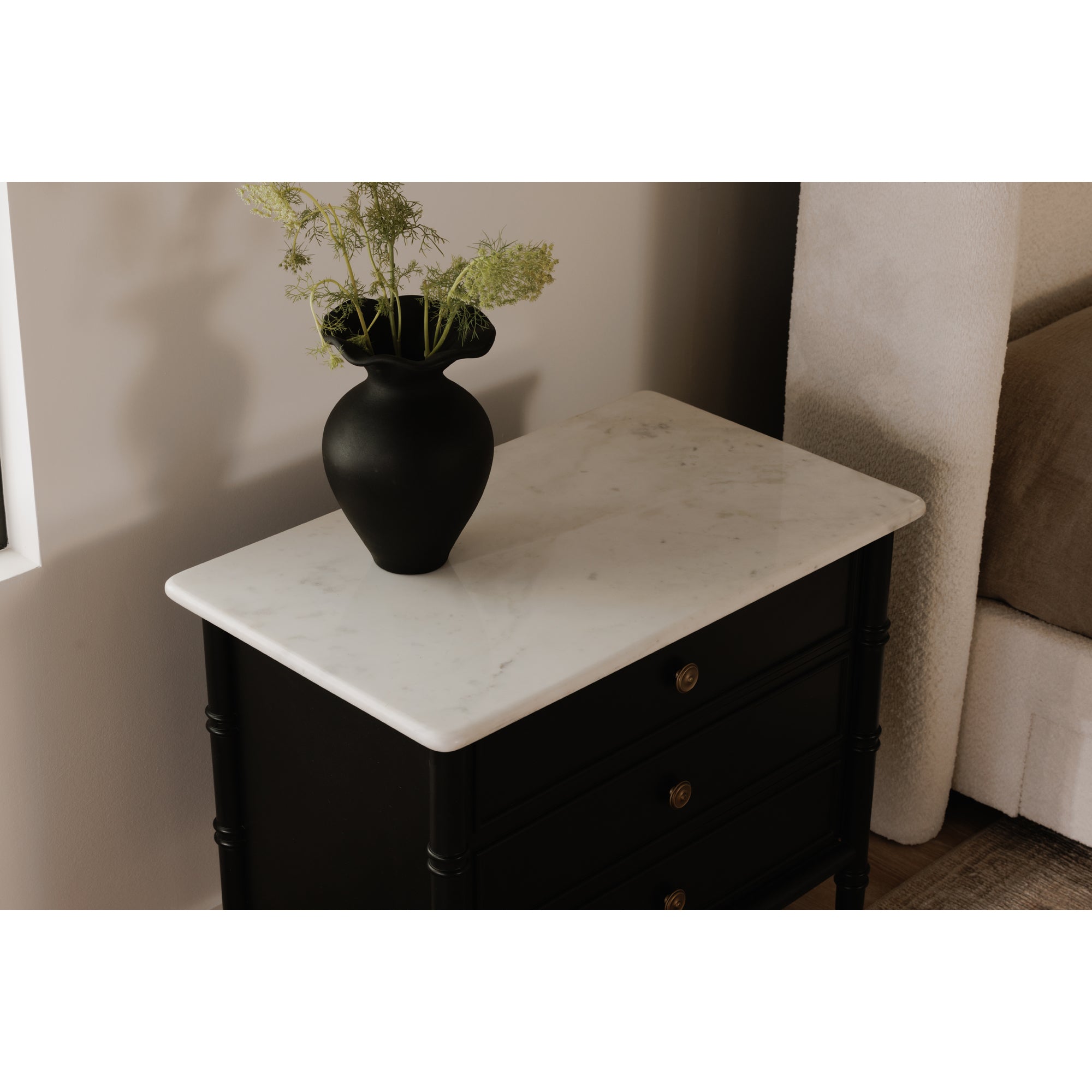 Eleanor Nightstand Black - Central Designs