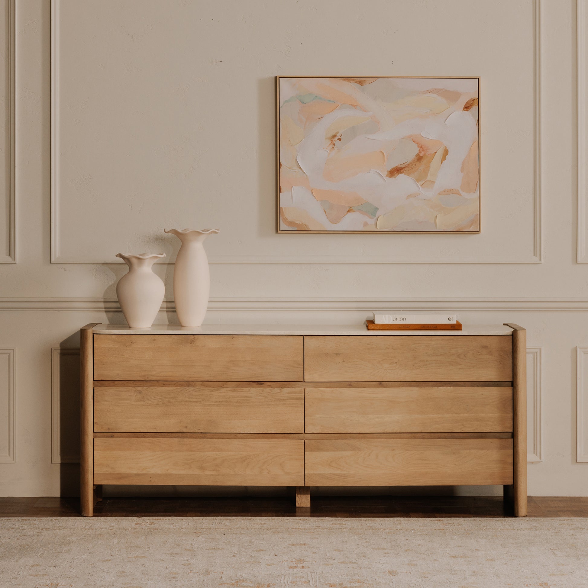 Lane 6 Drawer Dresser Natural - Central Designs