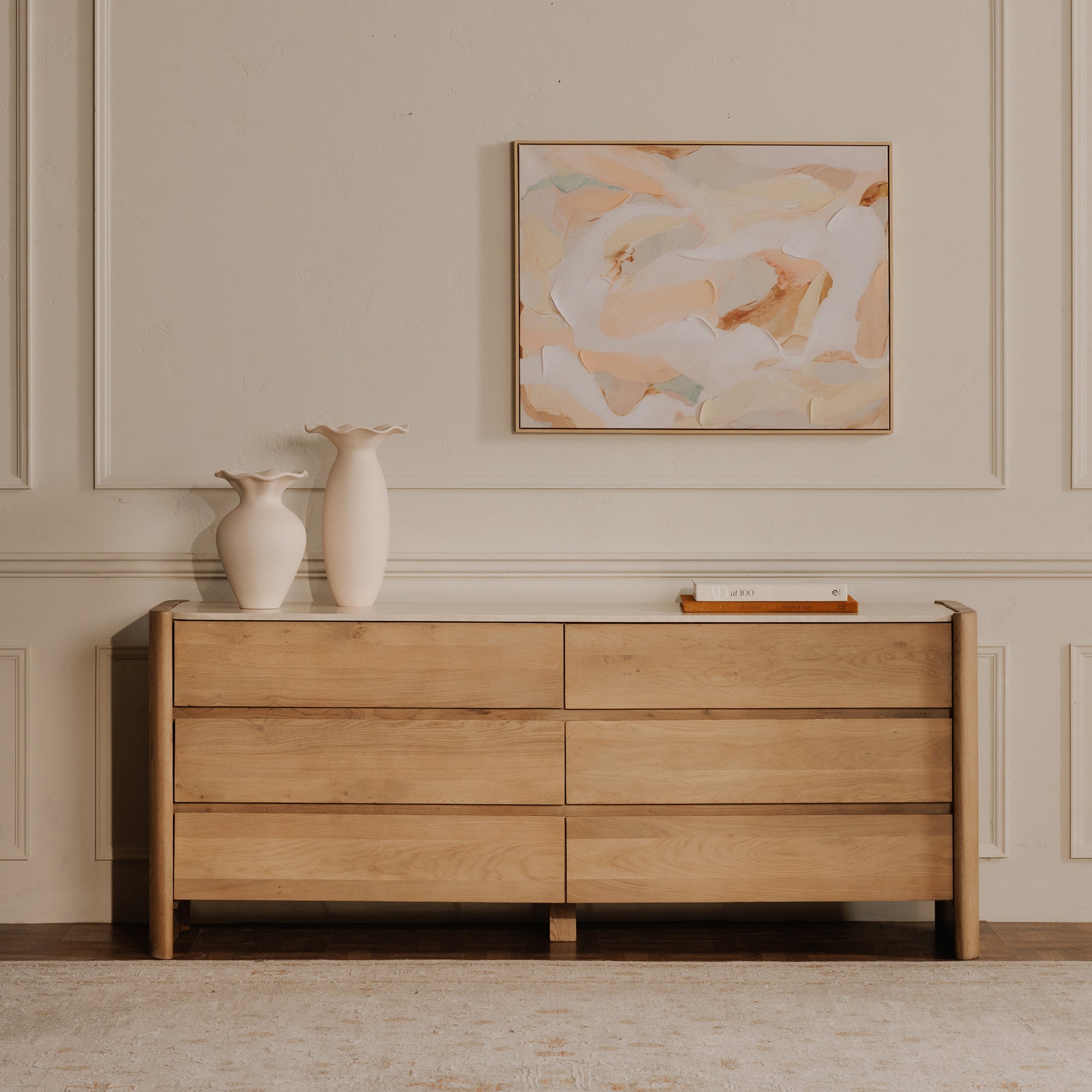 Lane 6 Drawer Dresser Natural - Central Designs