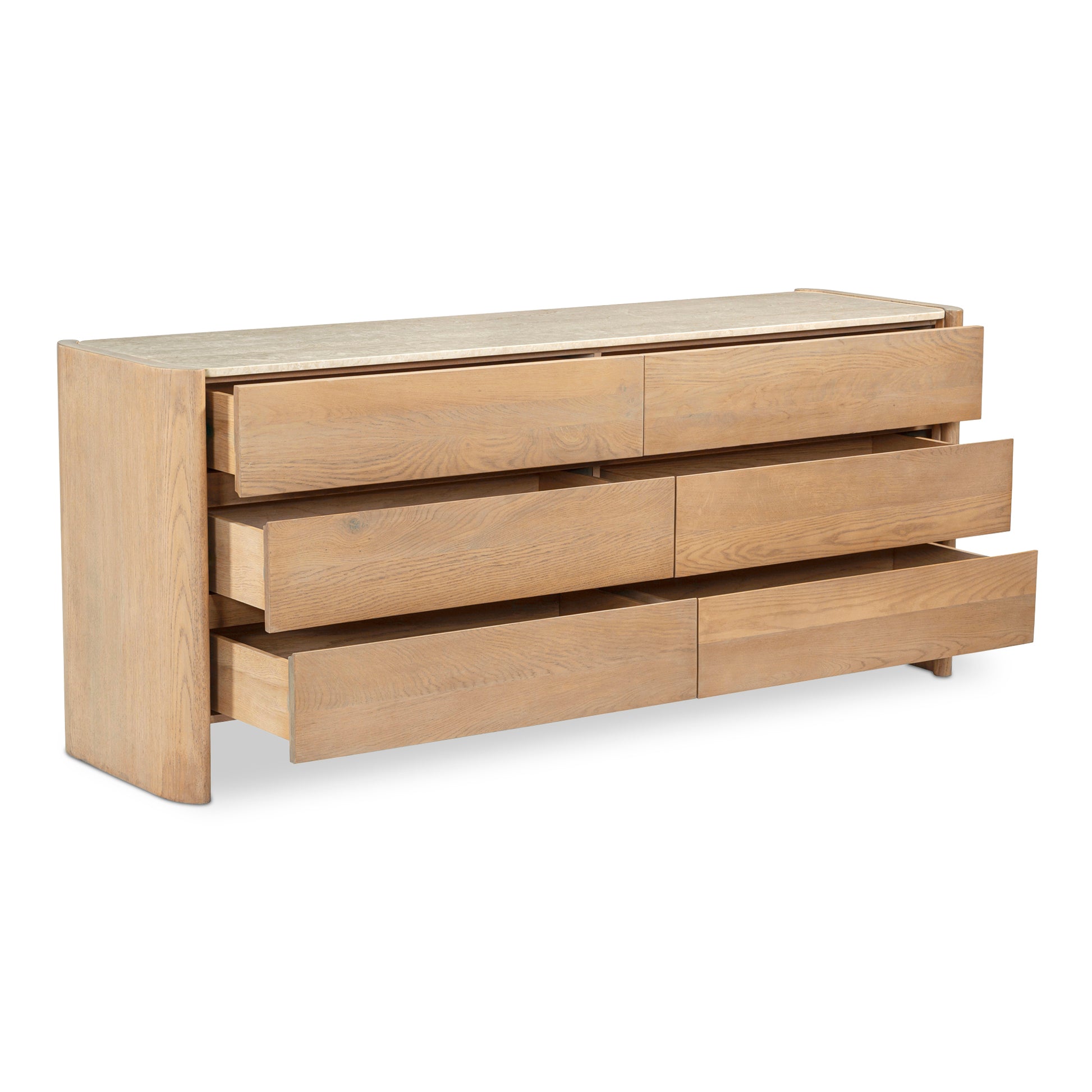 Lane 6 Drawer Dresser Natural - Central Designs
